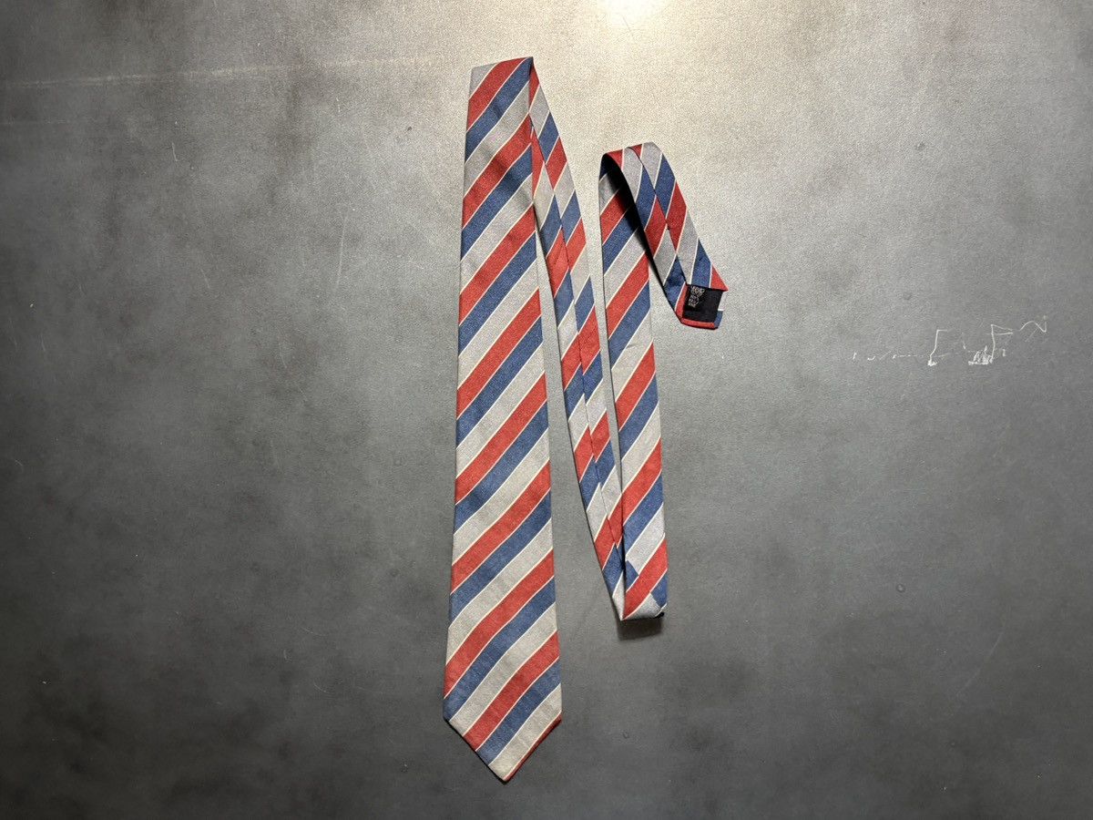 Lanvin Vintage Lanvin Tie 1970s Silk Necktie Striped Paris 1960s Size ONE SIZE - 17 Thumbnail