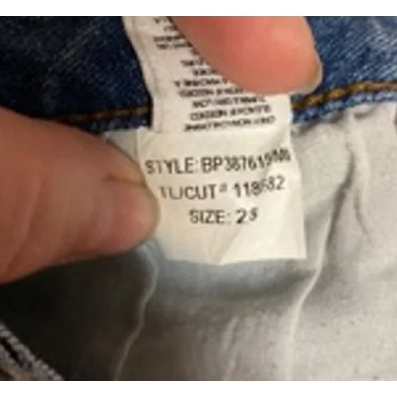 BP. Y2K Distressed Denim Cutoff Shorts Blue BP. Size 28 Size 28" / US 6 / IT 42 - 4 Thumbnail