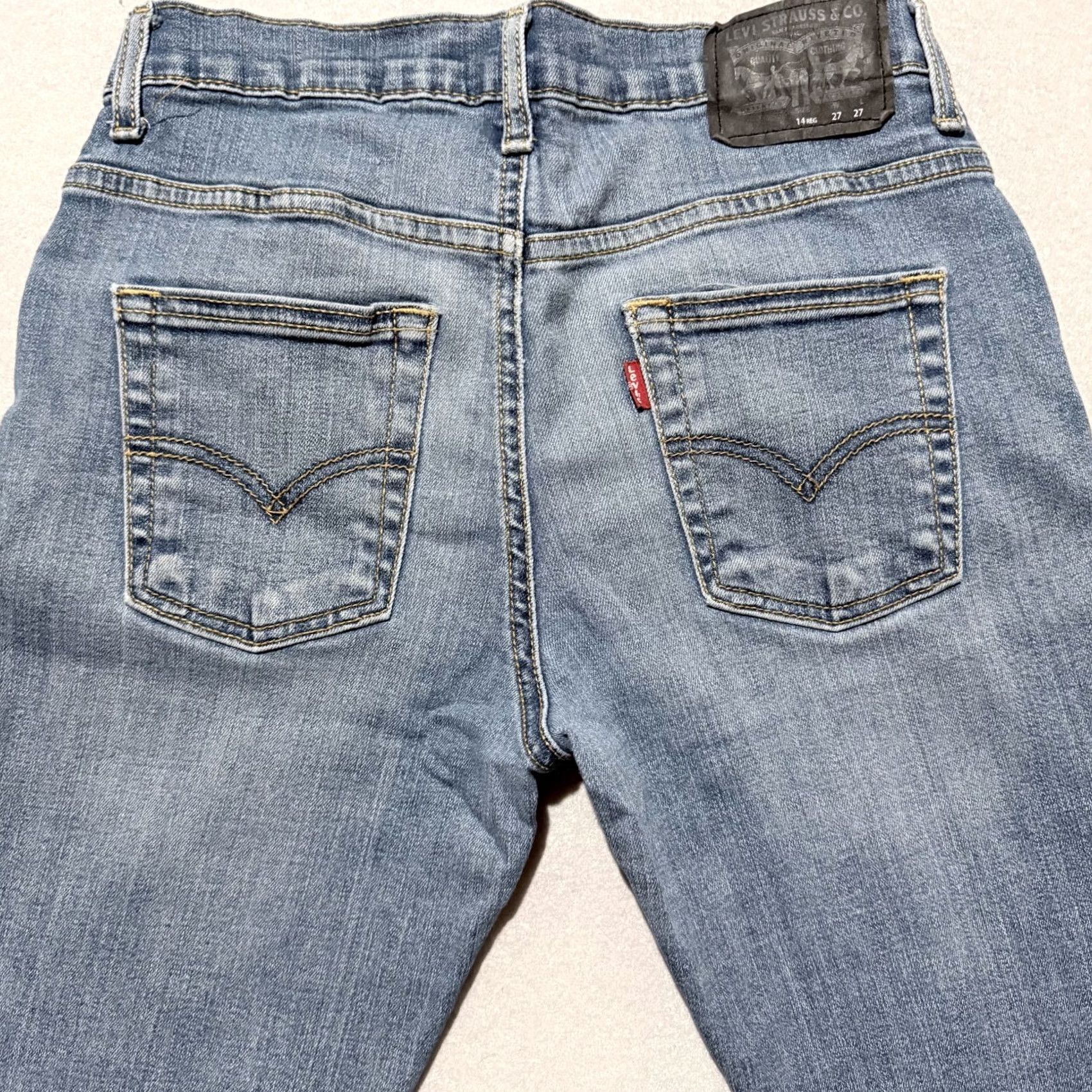 Levi's Levi's 511 Jeans Women Blue 14 Slim Straight Denim Stretch 27x28 Middle Rise 5-Pocket City Size 36" / US 14 / IT 50 - 4 Thumbnail