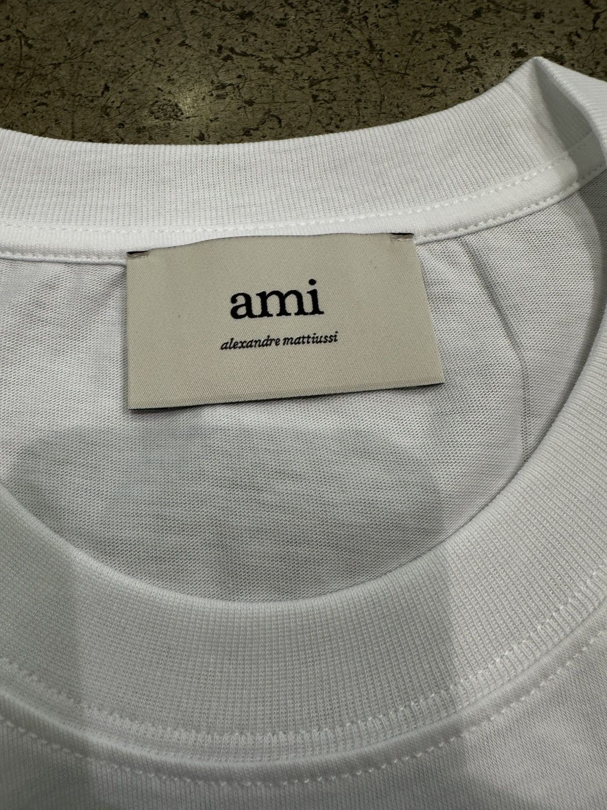 AMI AMI - ADC Tshirt Wool Gabardine White Size US M / EU 48-50 / 2 - 2 Thumbnail