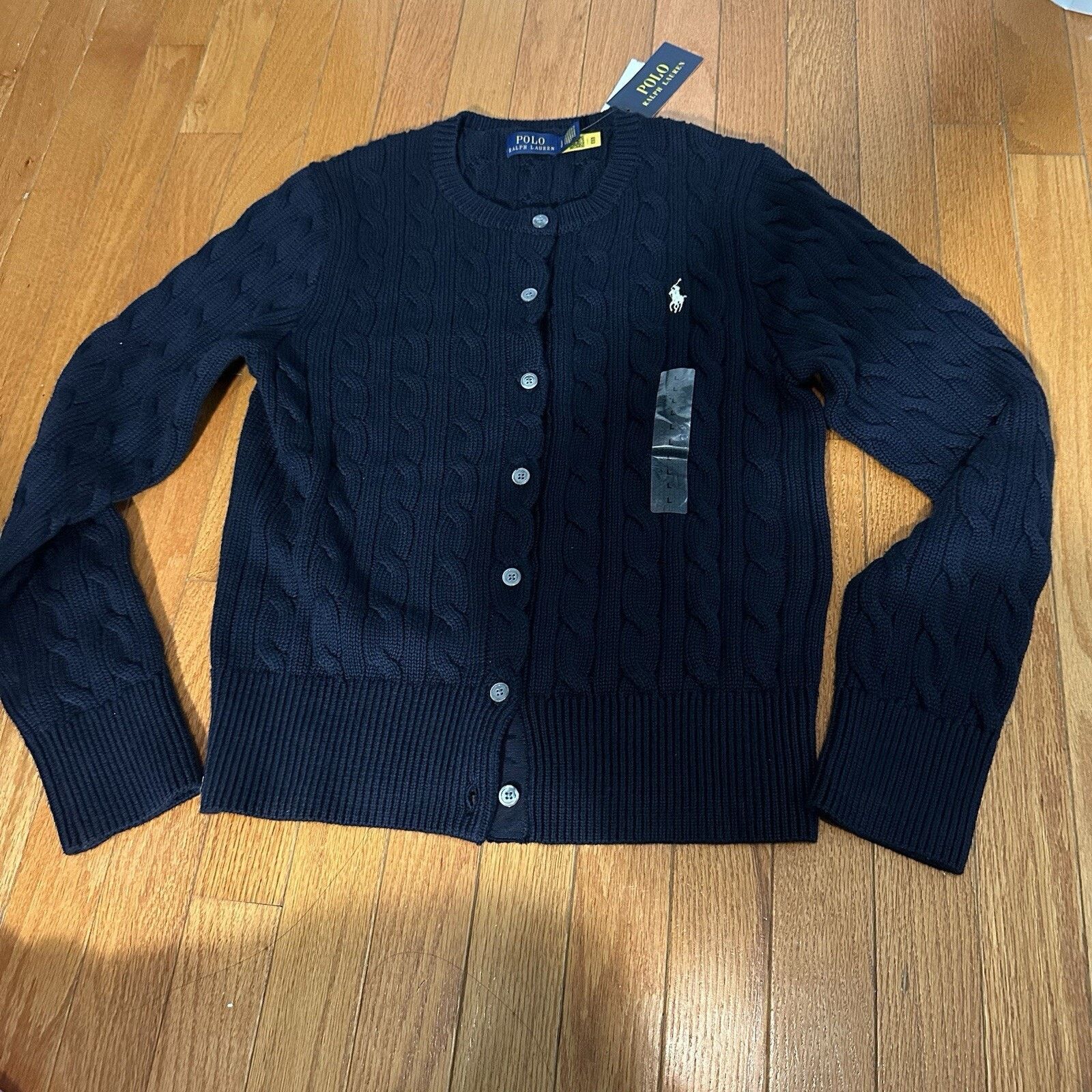 Ralph Lauren NEW POLO RALPH LAUREN Women Cotton Cardigan Blue Large Size L / US 10 / IT 46 - 7 Thumbnail