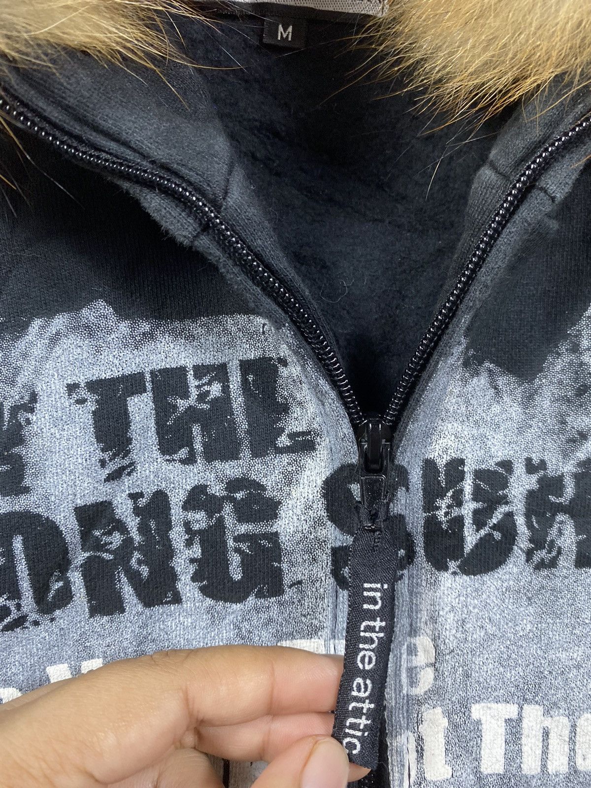 In The Attic In The Attic Fur Zip Hoodie Punk Style Size US M / EU 48-50 / 2 - 5 Thumbnail