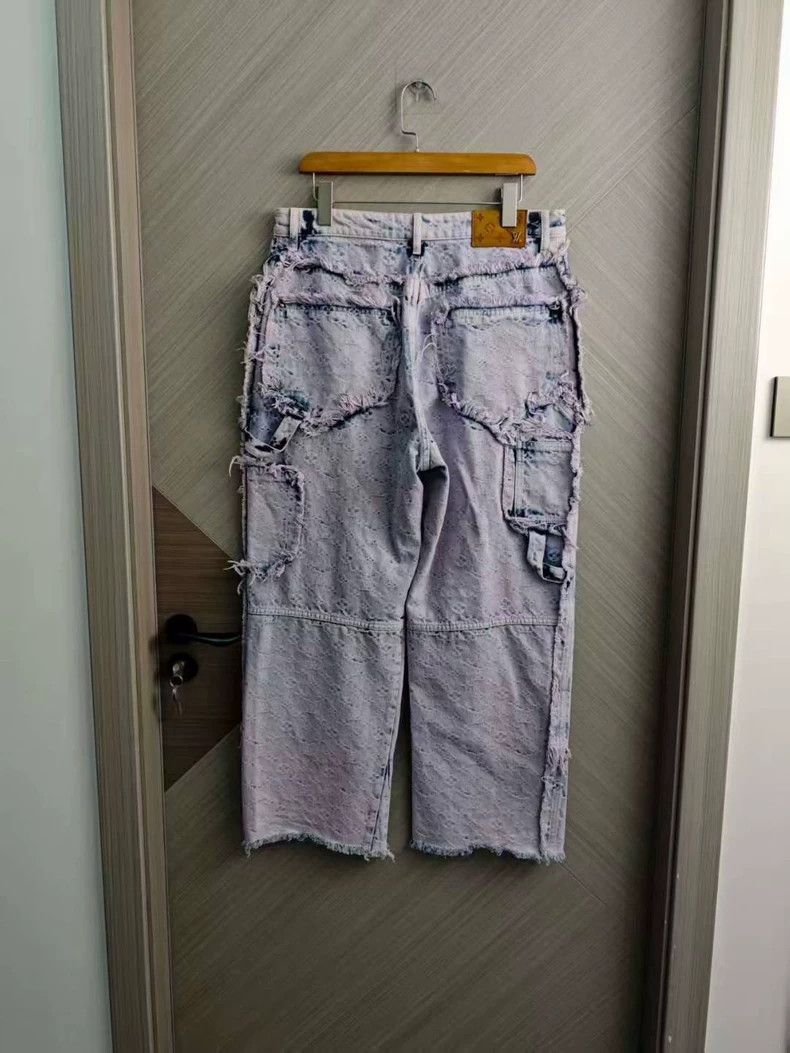 Louis Vuitton Louis Vuitton Pink Distressed Denim Pants-dmc Size US 34 / EU 50 - 6 Thumbnail