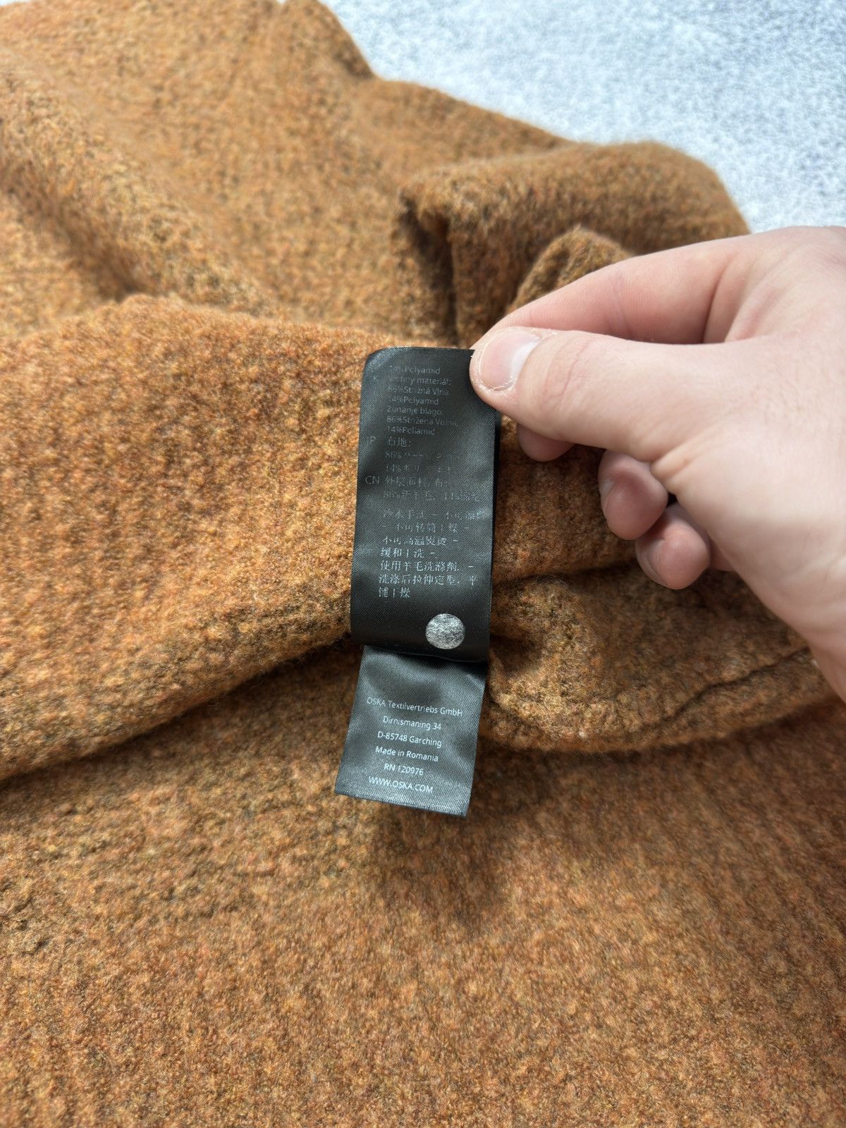 OSKA OSKA Premium Virgin Wool Knit Rich Brown Sweater Size M / US 6-8 / IT 42-44 - 9 Thumbnail