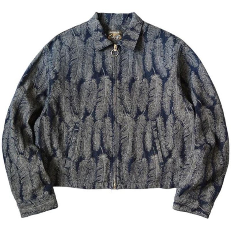 Kapital Kapital 12oz Magpie Feather Denim Drizzler JKT | Grailed