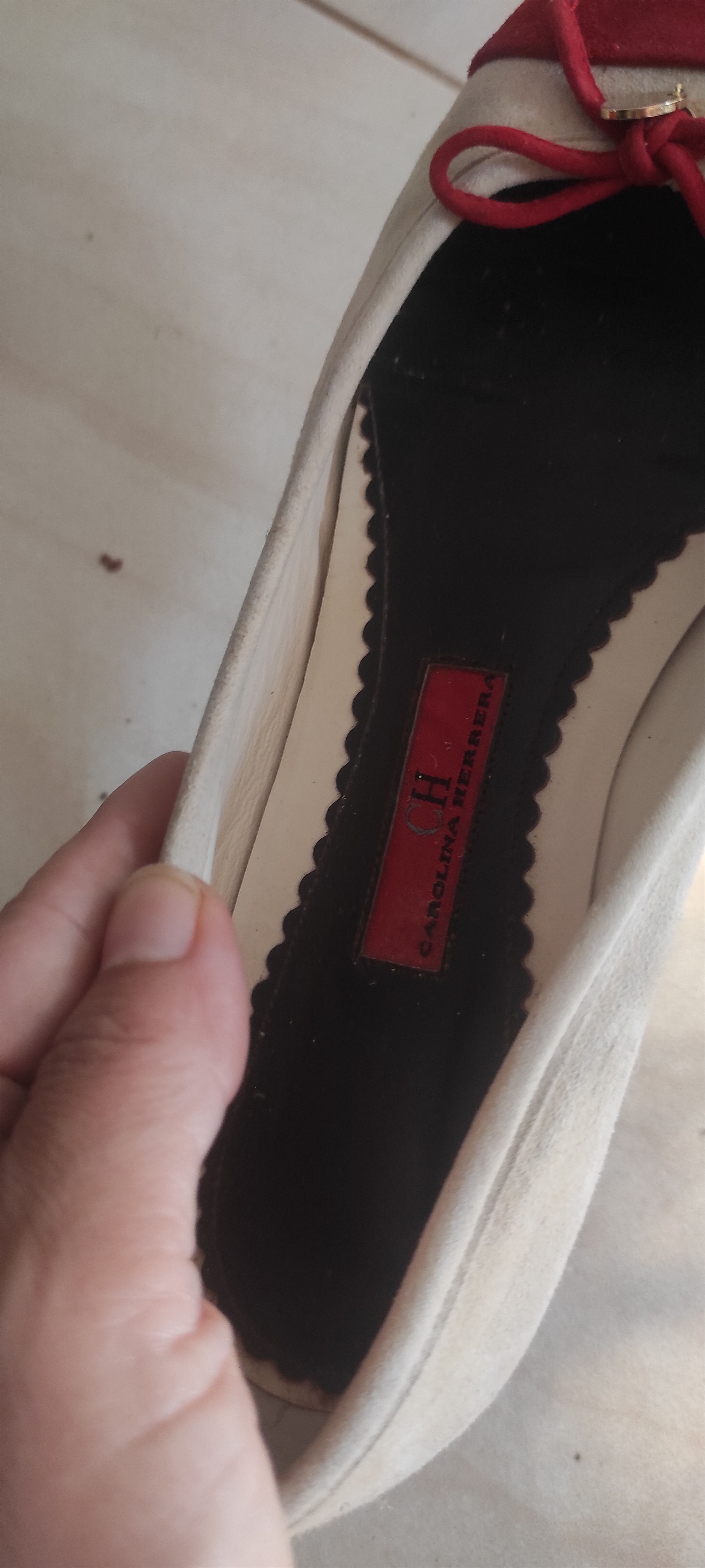 Carolina Herrera Carolina Herrera Ballerina Flat Shoe Suede Leather Ballet Size US 5 / IT 35 - 22 Thumbnail