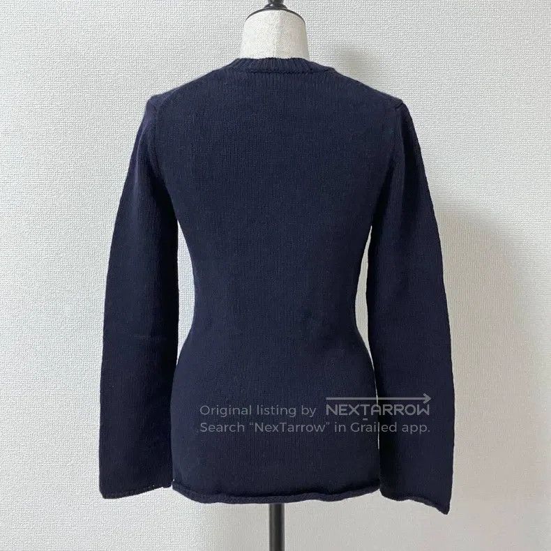 Comme des Garcons Comme Des Garcons Navy cabled sweater Size S / US 4 / IT 40 - 2 Thumbnail