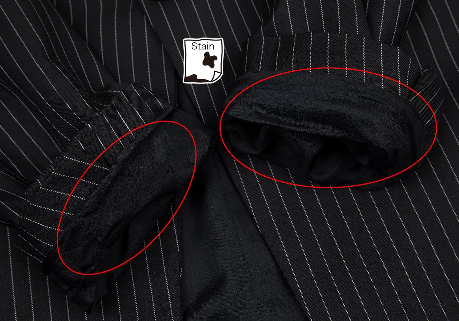 Emporio Armani Stripe Wool Jacket in Black Size 50 Size US M / EU 48-50 / 2 - 7 Thumbnail