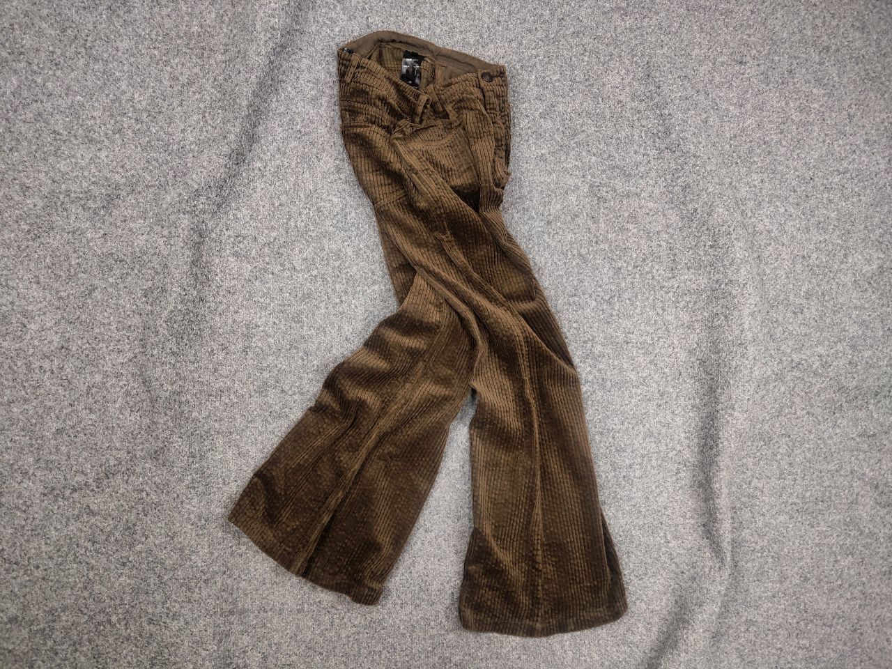 hannes roether Hannes Roether Design Flared Brown Corduroy Trouser Pants Size 30" / US 8 / IT 44 - 1 Thumbnail