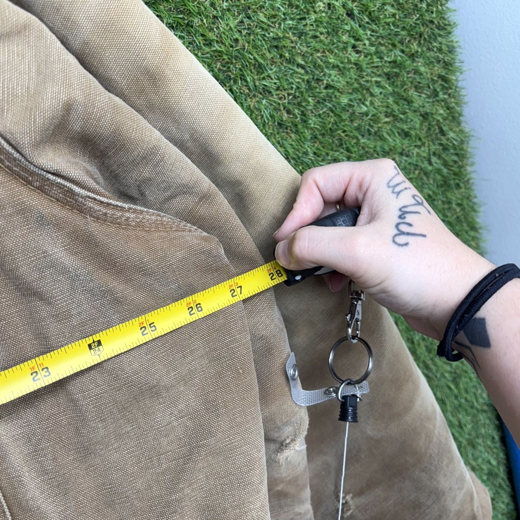 Carhartt VINTAGE Carhartt Jacket Mens 2XL Canvas Distressed Workwear Chore Coat 1989 90s Size US XXL / EU 58 / 5 - 6 Thumbnail