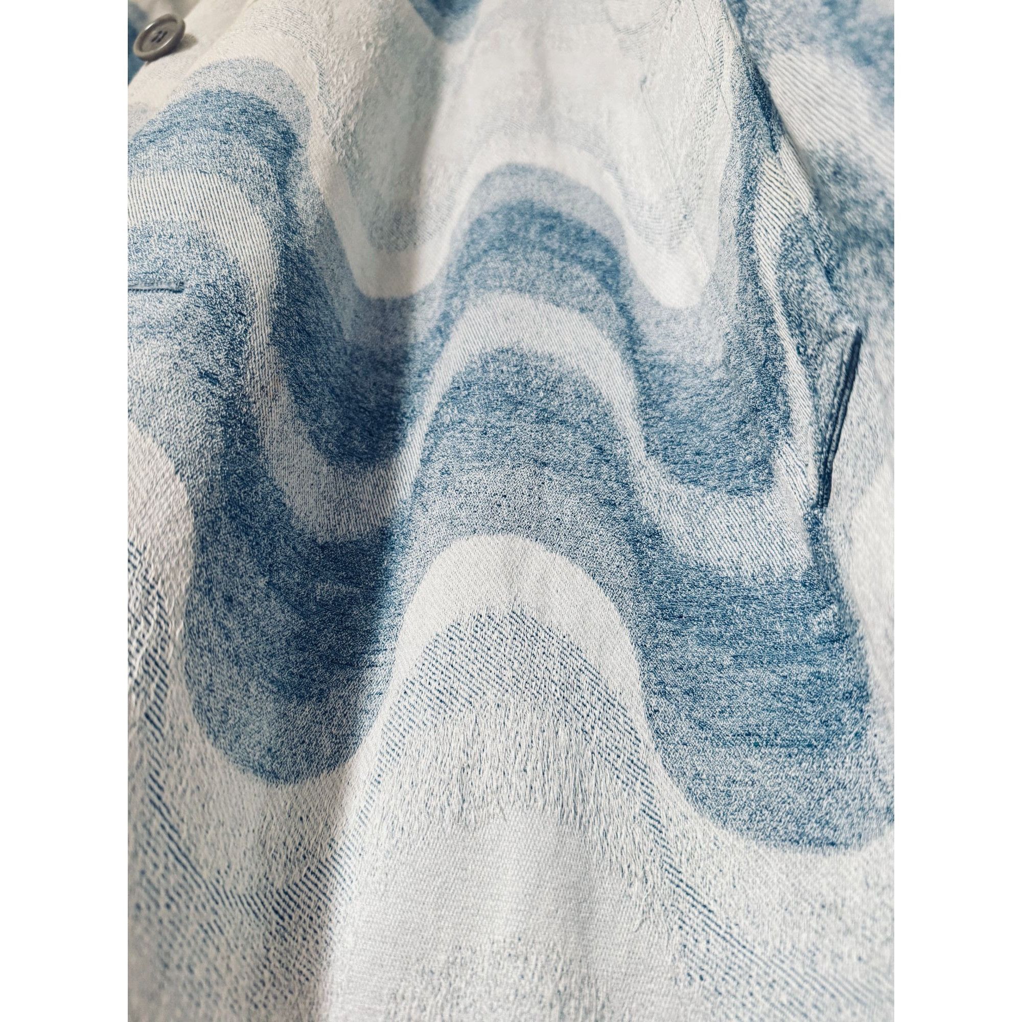 Dries Van Noten Spring/Summer 2019 – “Wave Blue” Coat Size US L / EU 52-54 / 3 - 5 Thumbnail