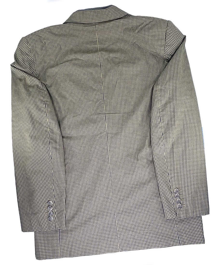 Gap Gap Blue & Gold Checked Vintage Sports Jacket Size 38R - 3 Thumbnail
