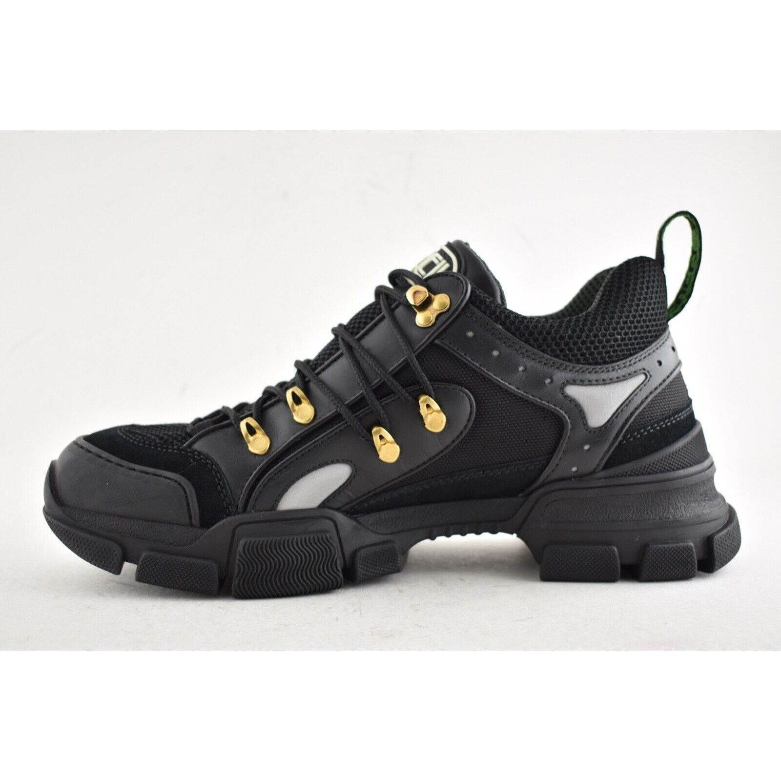 Gucci Gucci Mens Flashtrek Journey Black Leather Hiker Size US 8 / EU 41 - 8 Thumbnail