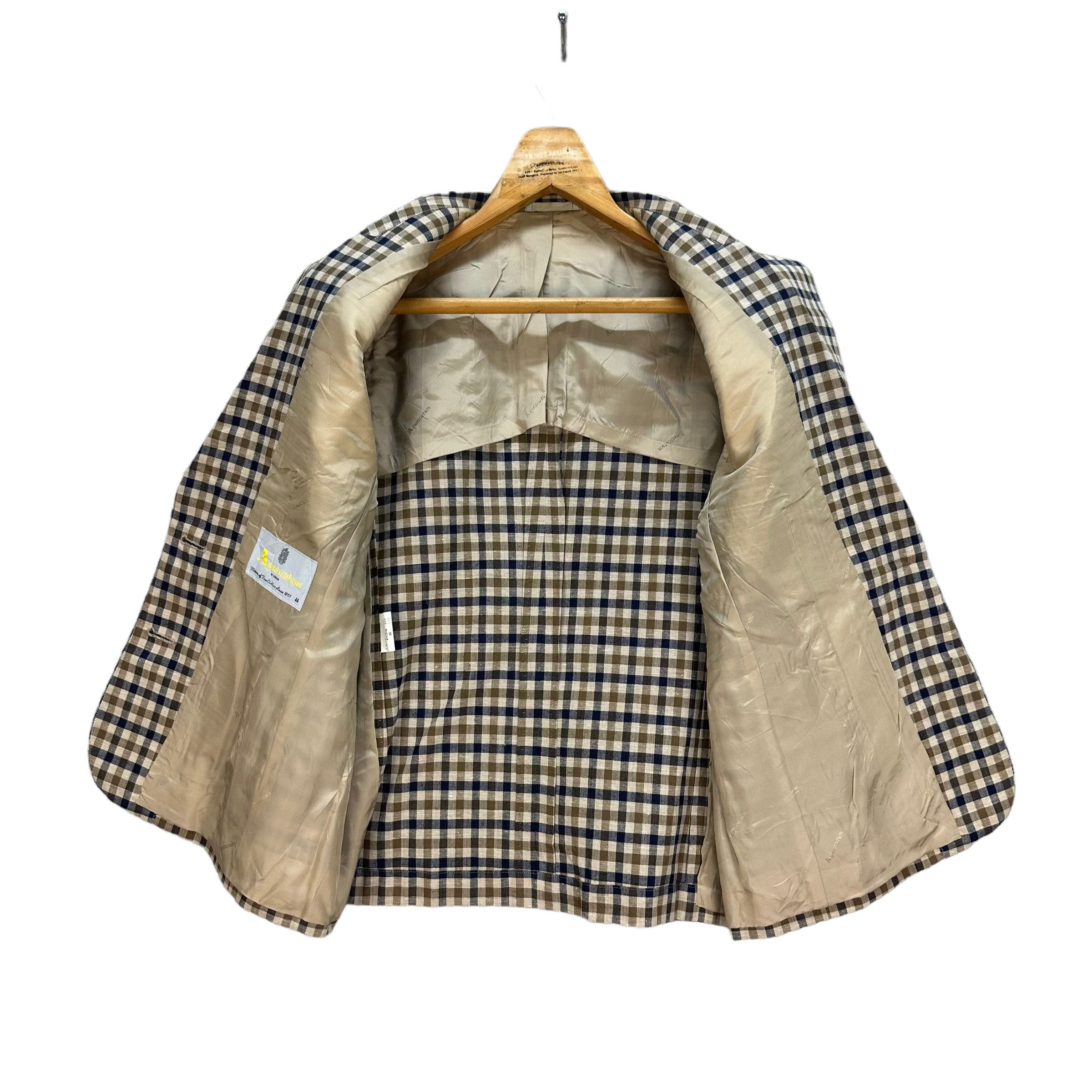 Aquascutum AQUASCUTUM CHECKED SUIT JACKET / BLAZERS #7835-181 Size M / US 6-8 / IT 42-44 - 6 Thumbnail