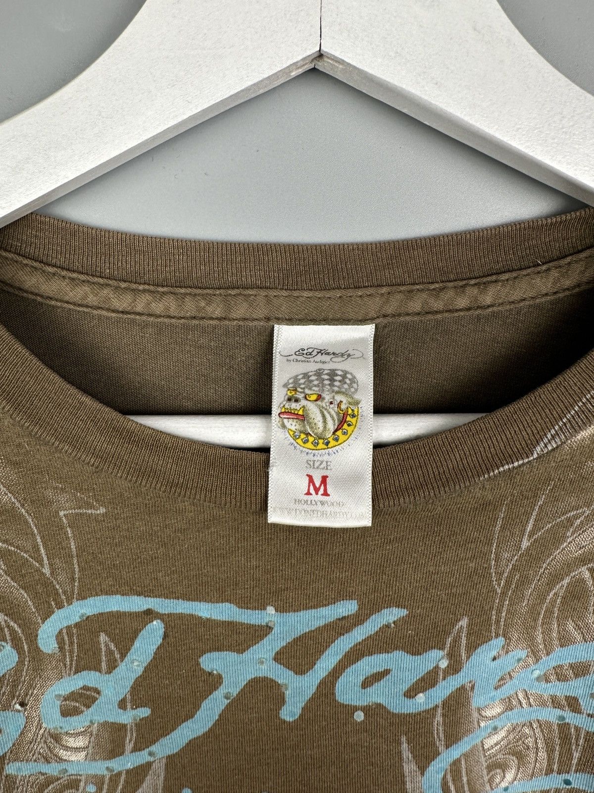 Ed Hardy Y2K Ed Hardy Skull Affliction Opium TShirt Tee Rhinestones Size US M / EU 48-50 / 2 - 8 Thumbnail