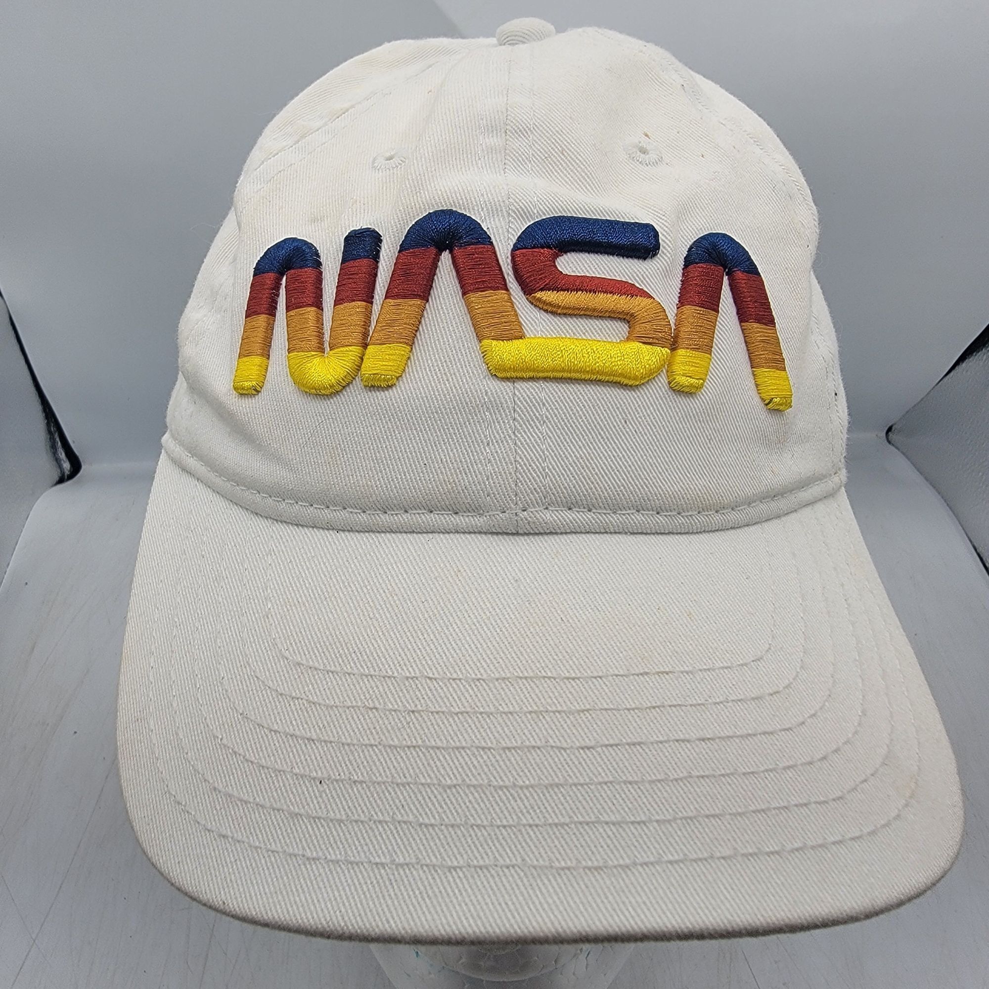 Mad Engine NASA Embroidered Logo White Hat Cap By Mad Engine Casual Lig Size ONE SIZE - 1 Thumbnail