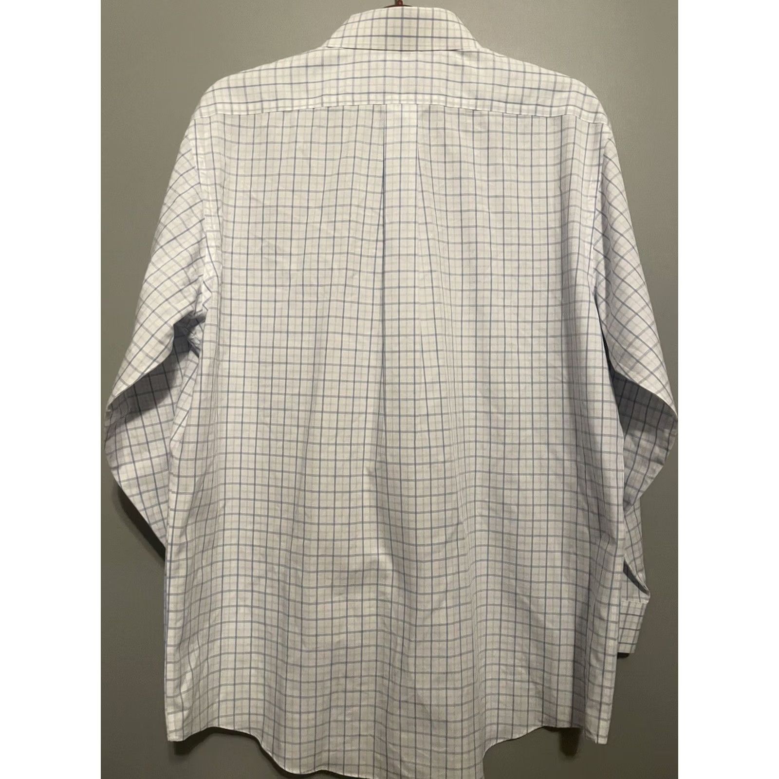 Brooks Brothers VINTAGE Brooks Brothers Shirt Mens 16.5-33 White Oxford Cloth Button Down Plaid 90s USA Size US XL / EU 56 / 4 - 6 Thumbnail
