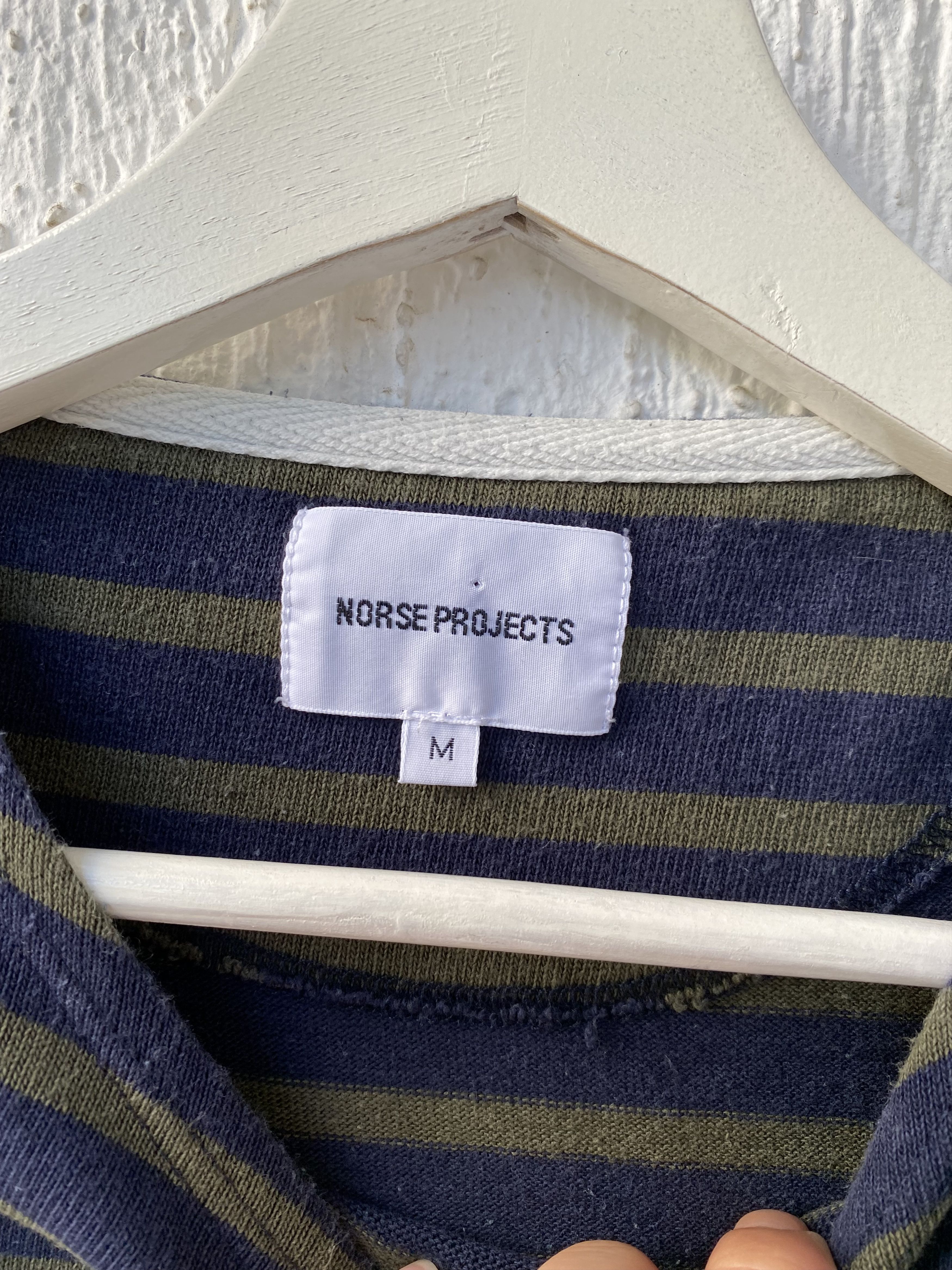 Norse Projects GODTFRED COMPACT STRIPED LONGSLEEVE Size US M / EU 48-50 / 2 - 3 Thumbnail
