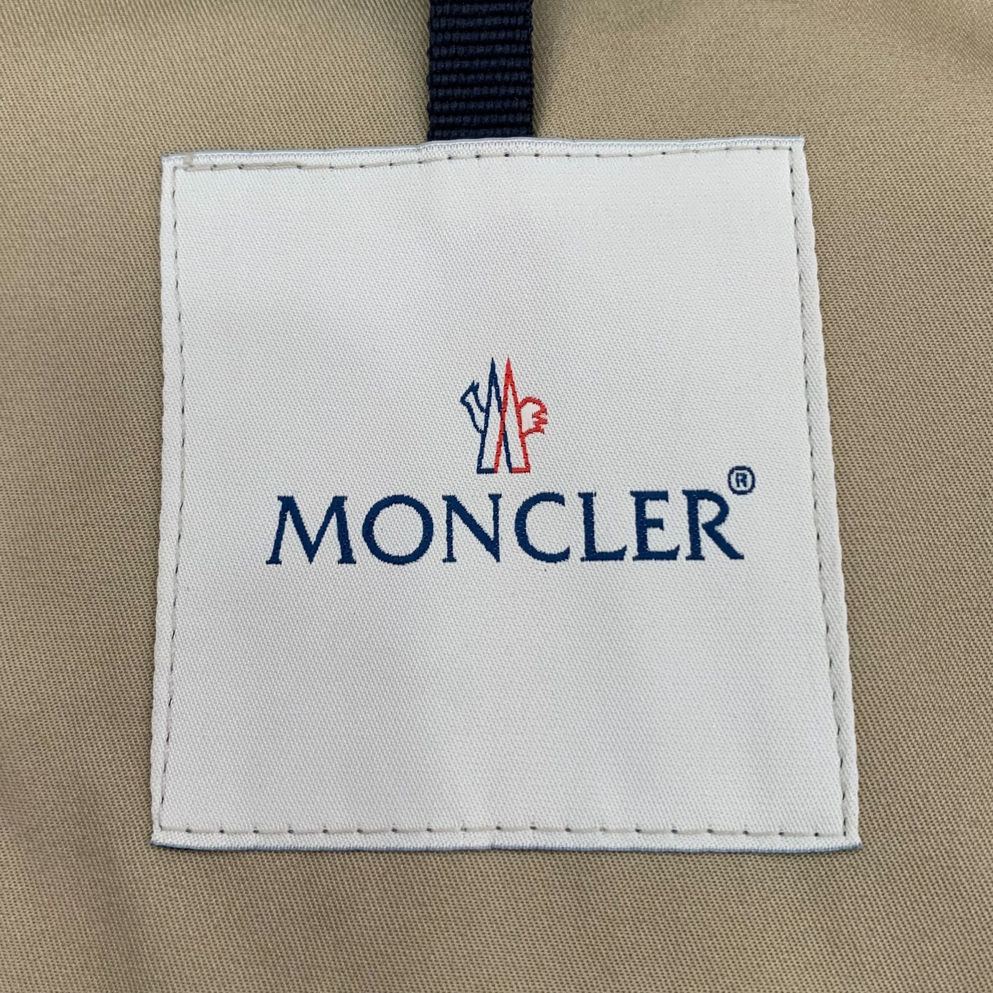 Moncler [Moncler] Brown Notch Lapel Double-Breast Belted Short Trenc Size S / US 4 / IT 40 - 2 Thumbnail