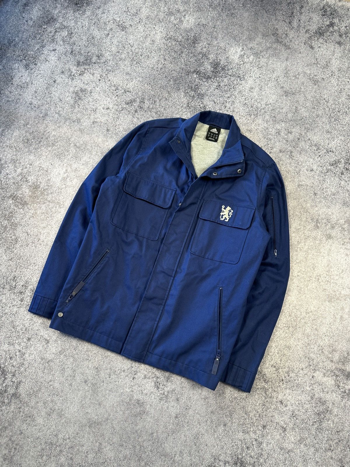 Pre-owned Adidas X Soccer Jersey Vintage Adidas Chelsea Jacket Streetwear Style Soccer S In Dark Blue