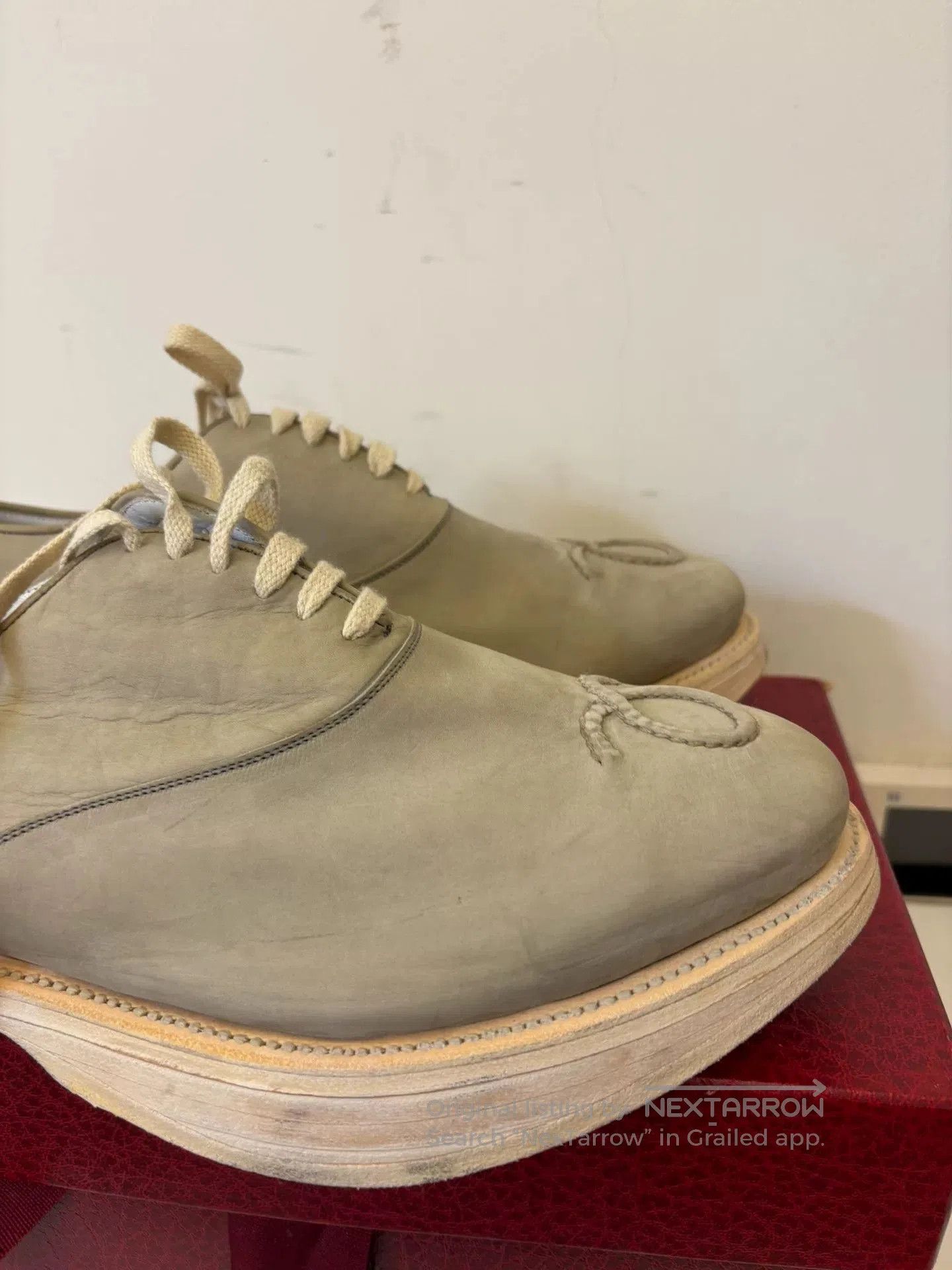 Other Le Yucca's Distressed Thick Sole Leather Shoes. Size US 10 / EU 43 - 9 Thumbnail