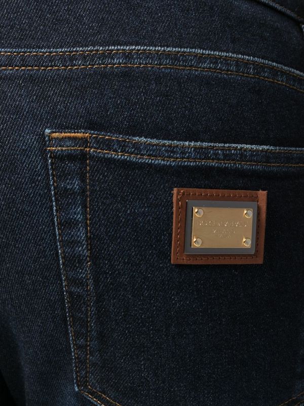 Dolce & Gabbana o1y0125 Logo Jeans in Blue Size US 28 / EU 44 - 4 Thumbnail