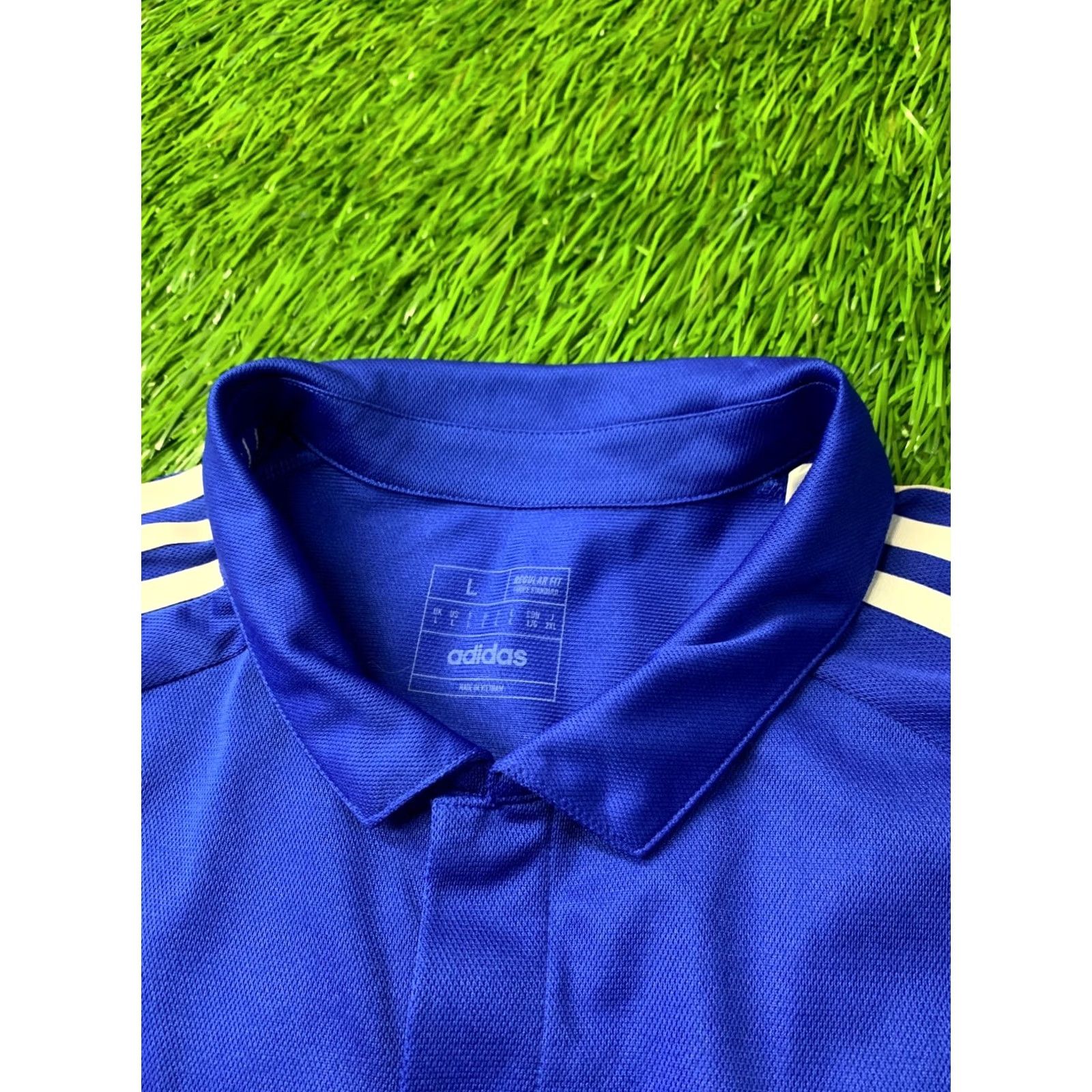 Adidas ADIDAS TIRO POLO SHIRT MEN L BLUE and WHITE 2022 Football Soccer Adidas Performance Shirt Size US L / EU 52-54 / 3 - 5 Thumbnail