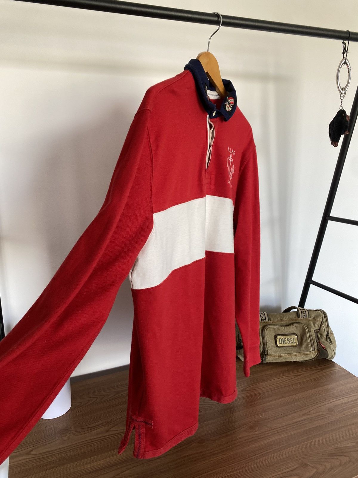 Designer × Polo Ralph Lauren × Vintage Vintage Rugby Polo Ralph Lauren Marine Supply C.O Size US L / EU 52-54 / 3 - 4 Thumbnail