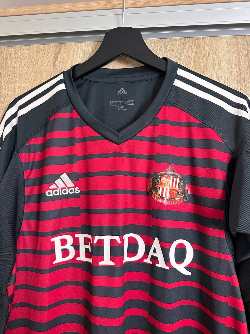 Adidas 🔥 2018 2019 Sunderland AFC Goalkeeper Jersey T Shirt Size US L / EU 52-54 / 3 - 3 Thumbnail