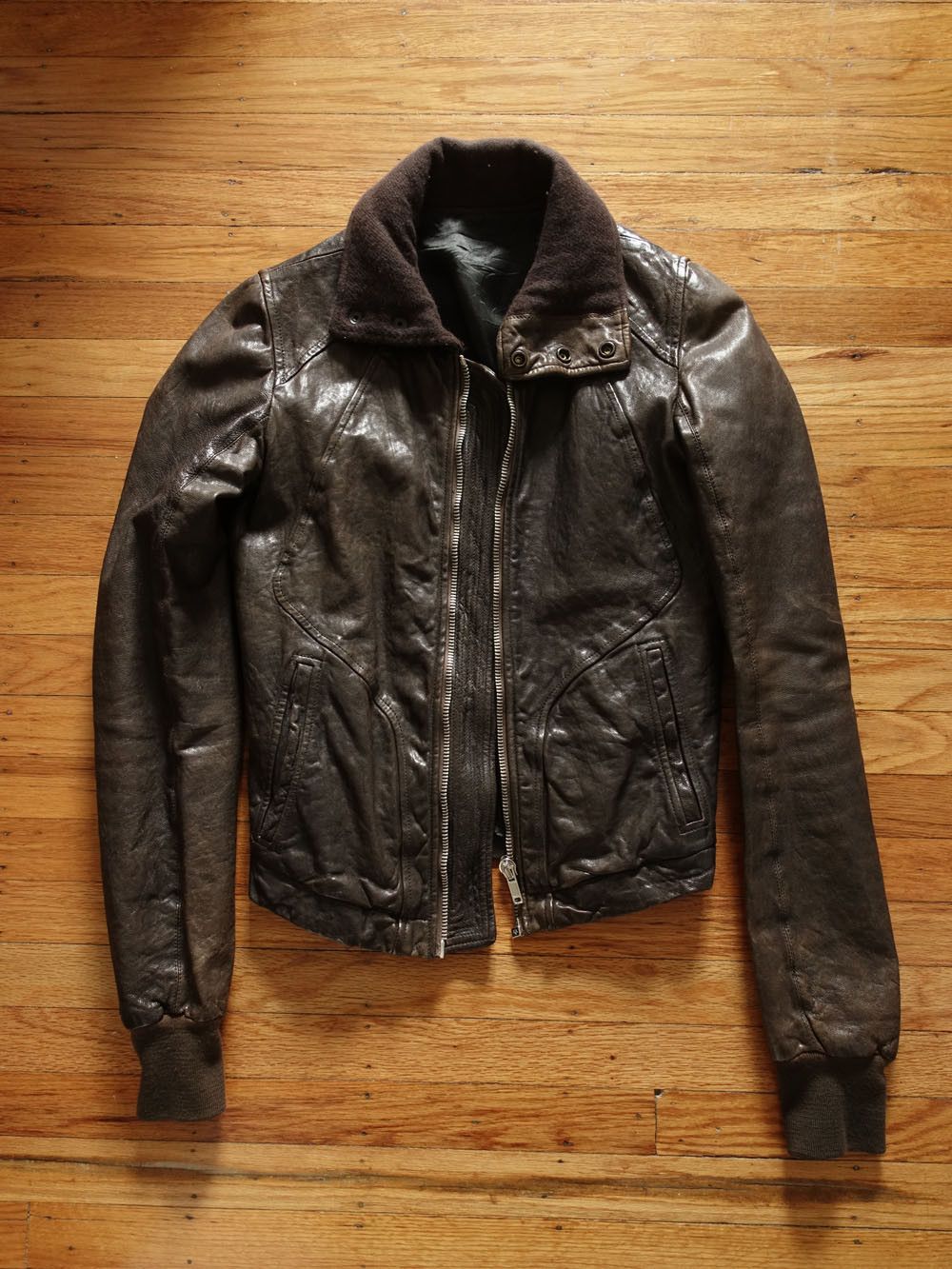 Rick Owens Rick Owens Collared Intarsia | Grailed