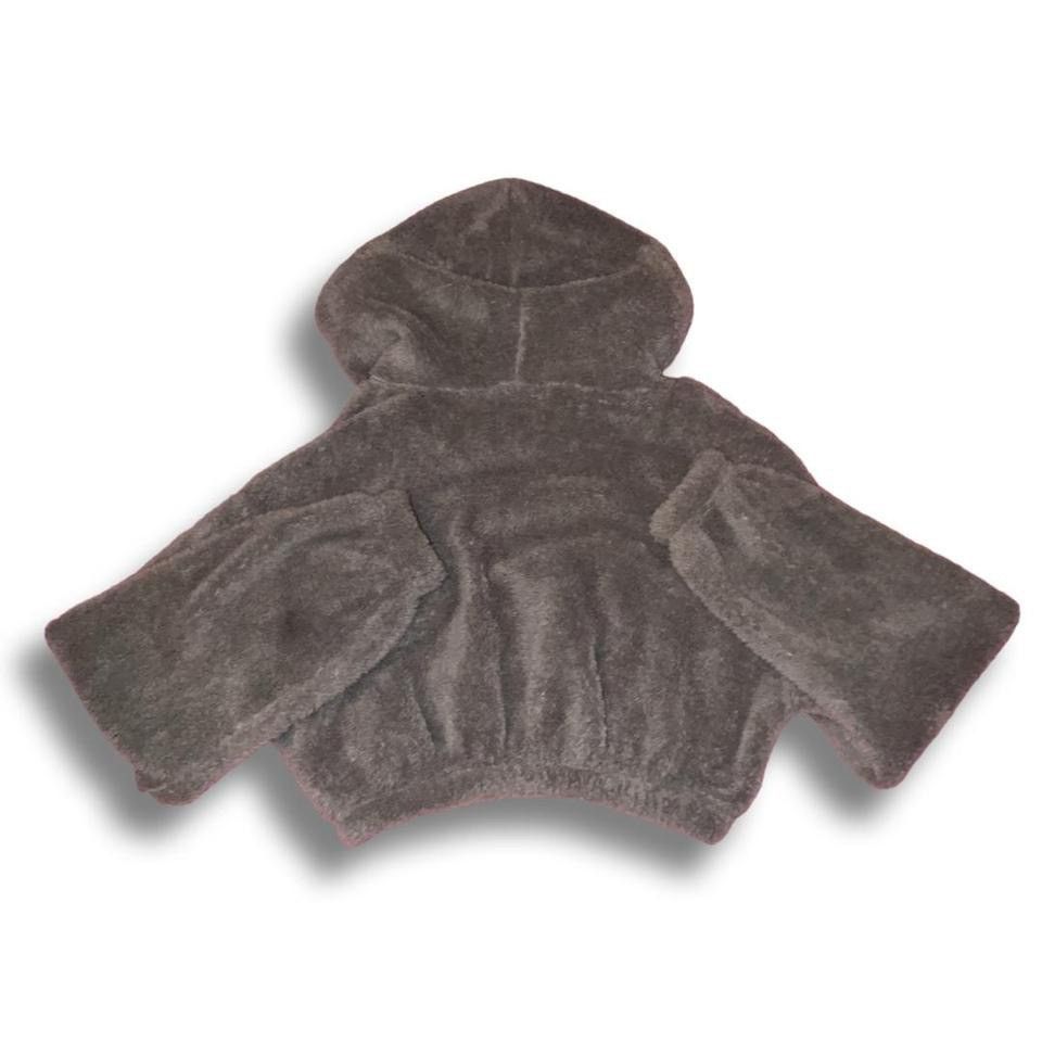 Fluffy Bear Hooded Jacket & Short Set