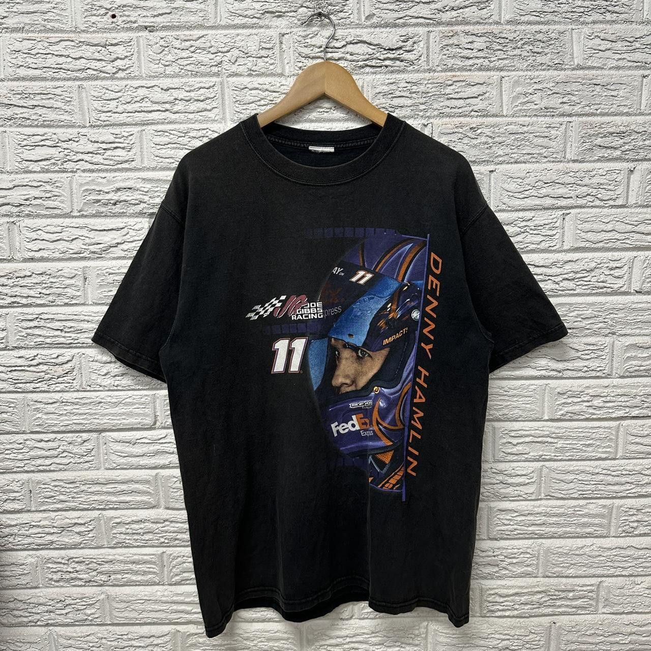 NASCAR Vintage Nascar Denny Hamlin Faded Shirt 2XL Size US XXL / EU 58 / 5 - 1 Thumbnail