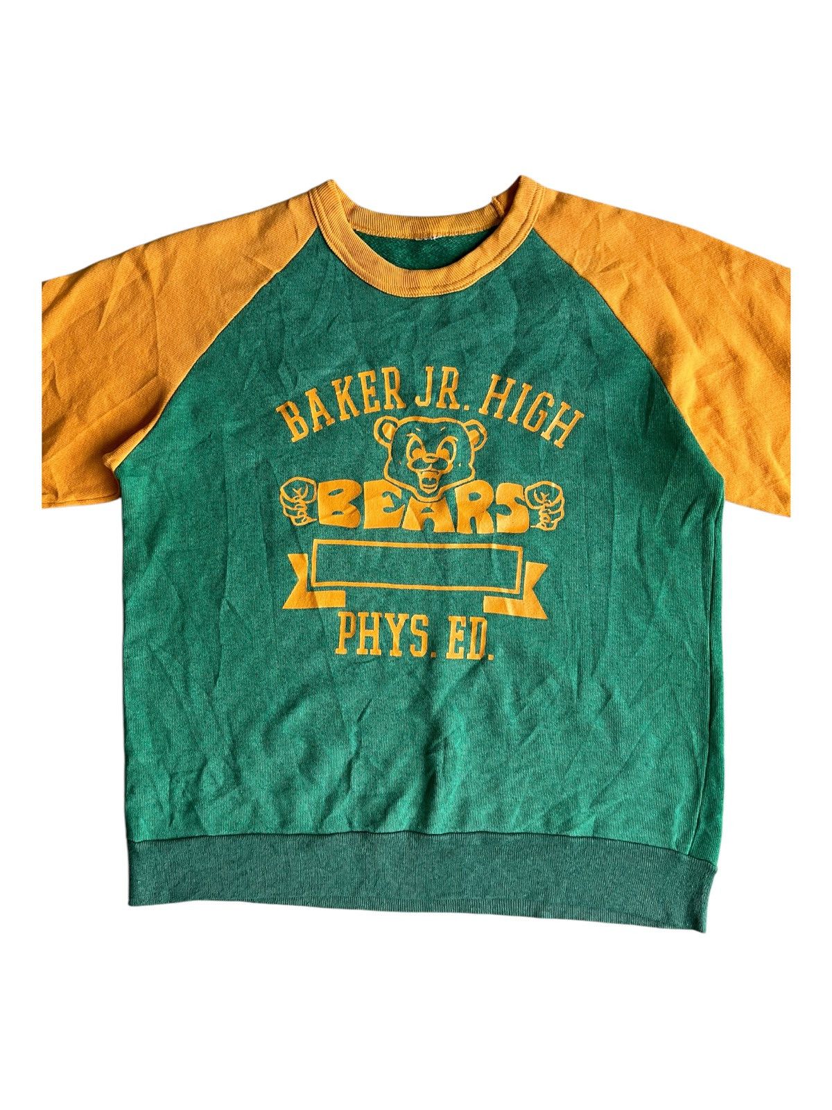 Sports Specialties × Vintage Vintage 1970s Afterhood BEARS Baker Jr HighTwo Tones Sweater Size US S / EU 44-46 / 1 - 2 Thumbnail