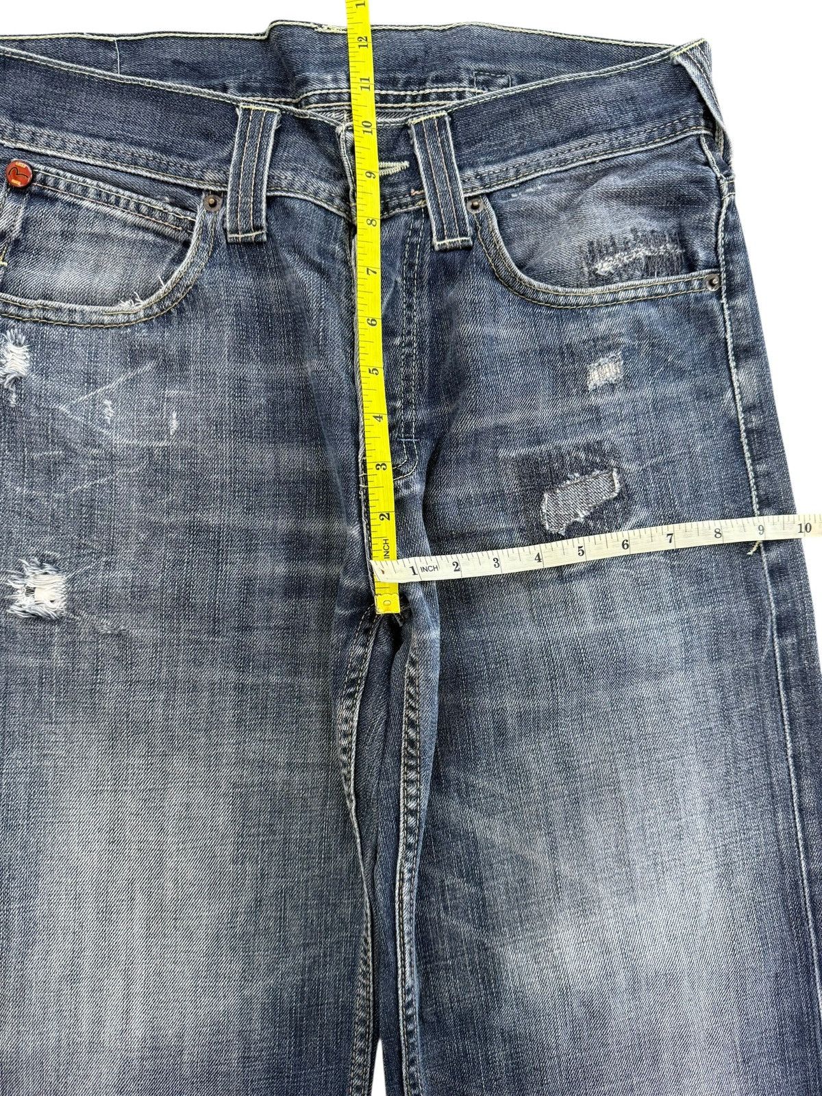 Evisu × Puma Evisu X Puma Buckle Back Faded Wash Denim Size US 33 - 8 Thumbnail