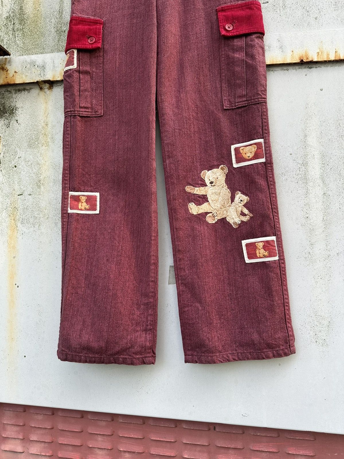 Pink House 👹Vintage Pink House PatchWork Jeans Size US 26 / EU 42 - 5 Thumbnail
