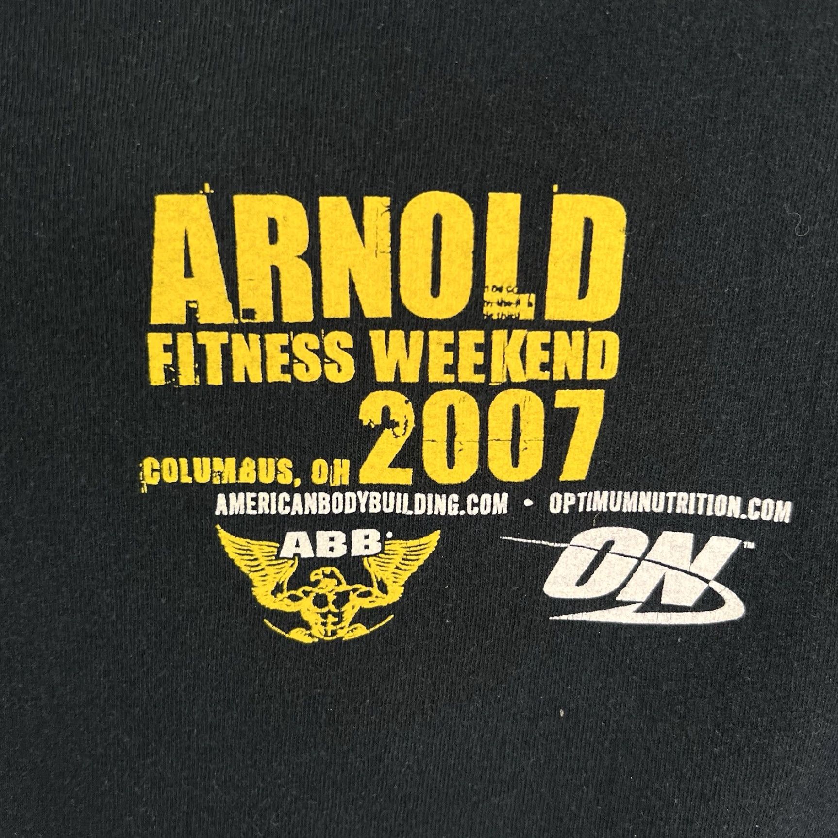 Gildan VINTAGE Arnold Fitness Weekend 2007 WWE Event John Cena OH T-Shirt Mens XL Black Rare Size US XL / EU 56 / 4 - 3 Thumbnail