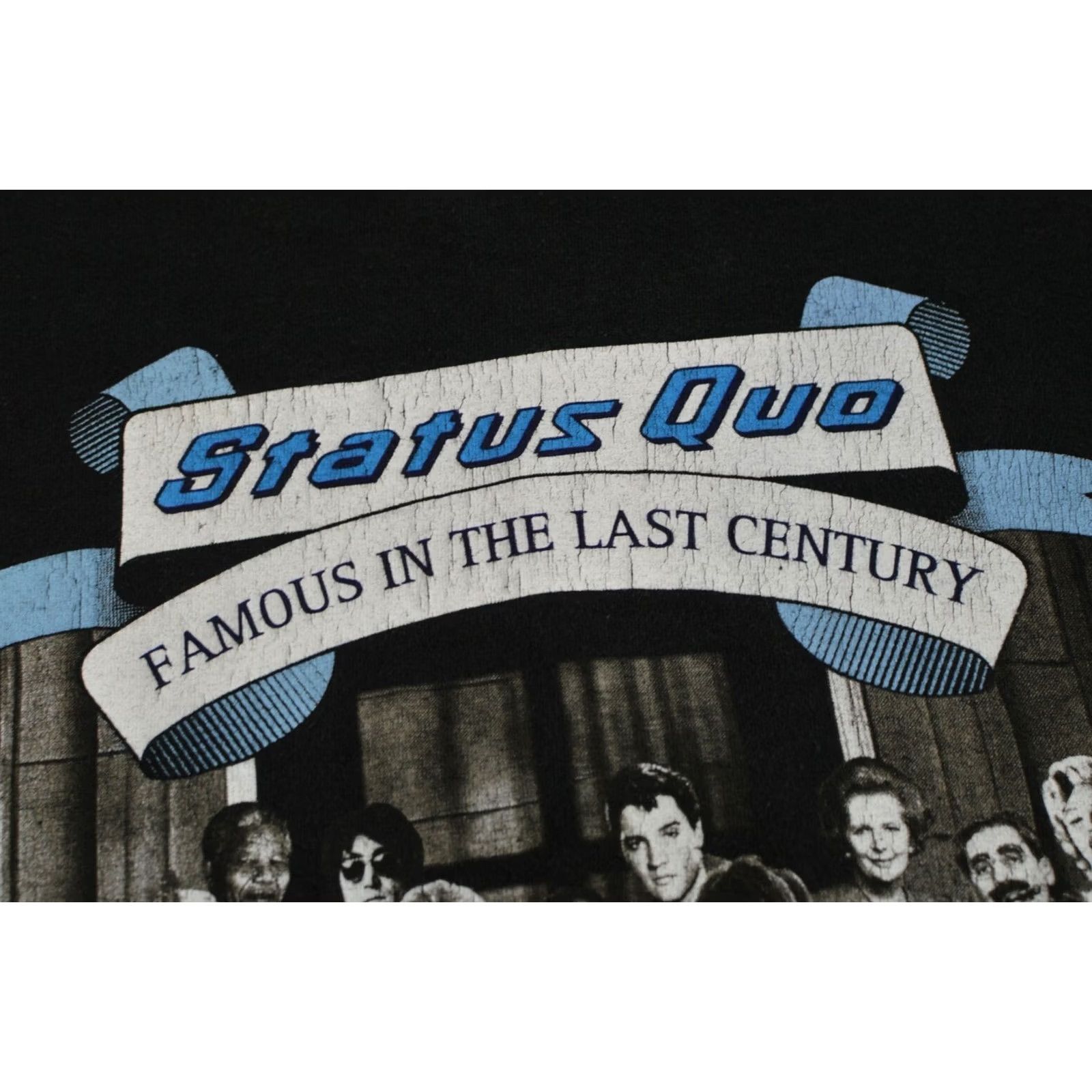 Vintage VINTAGE Screen Stars Status Quo Famous in the Last Century Tour 2000 Tee Mens L Black Shirt T-Shirt Modern Retro Rock Band Activewear Shirt Size US L / EU 52-54 / 3 - 3 Thumbnail