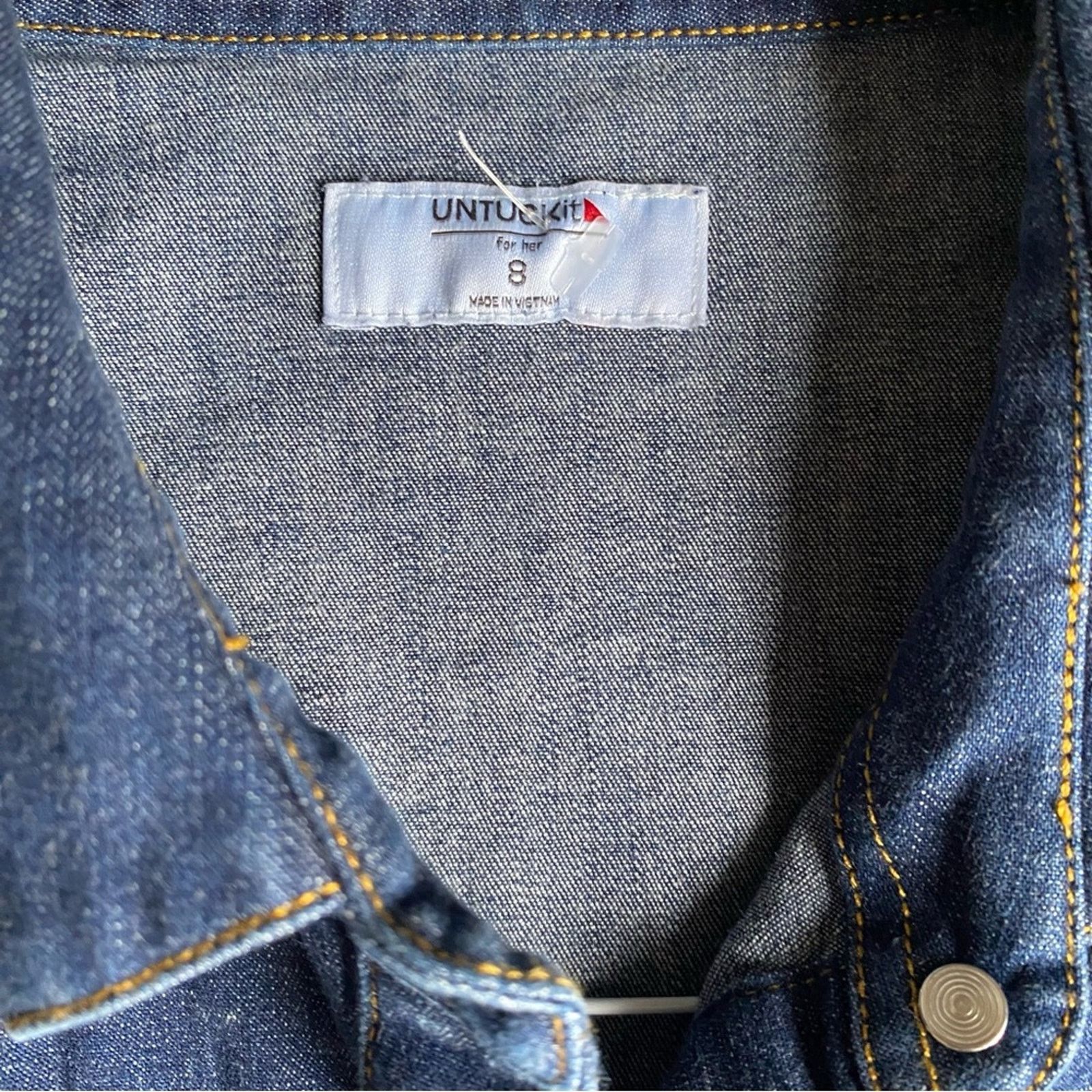 UNTUCKit UNTUCKit • Annie Cotton Lycra Women’s Denim Shirt Dress 8 Size M / US 6-8 / IT 42-44 - 5 Thumbnail