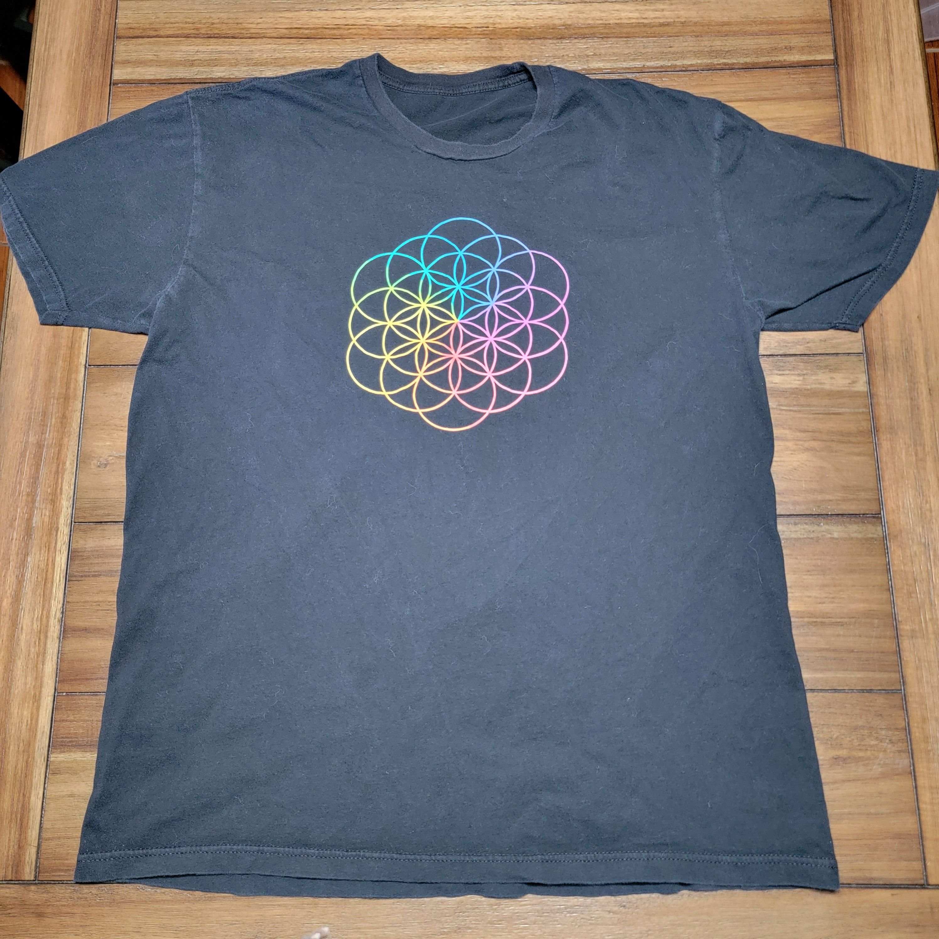 Other Coldplay SS Black Unisex Tee "A Head Full Of Dreams" Size L / US 10 / IT 46 - 1 Thumbnail
