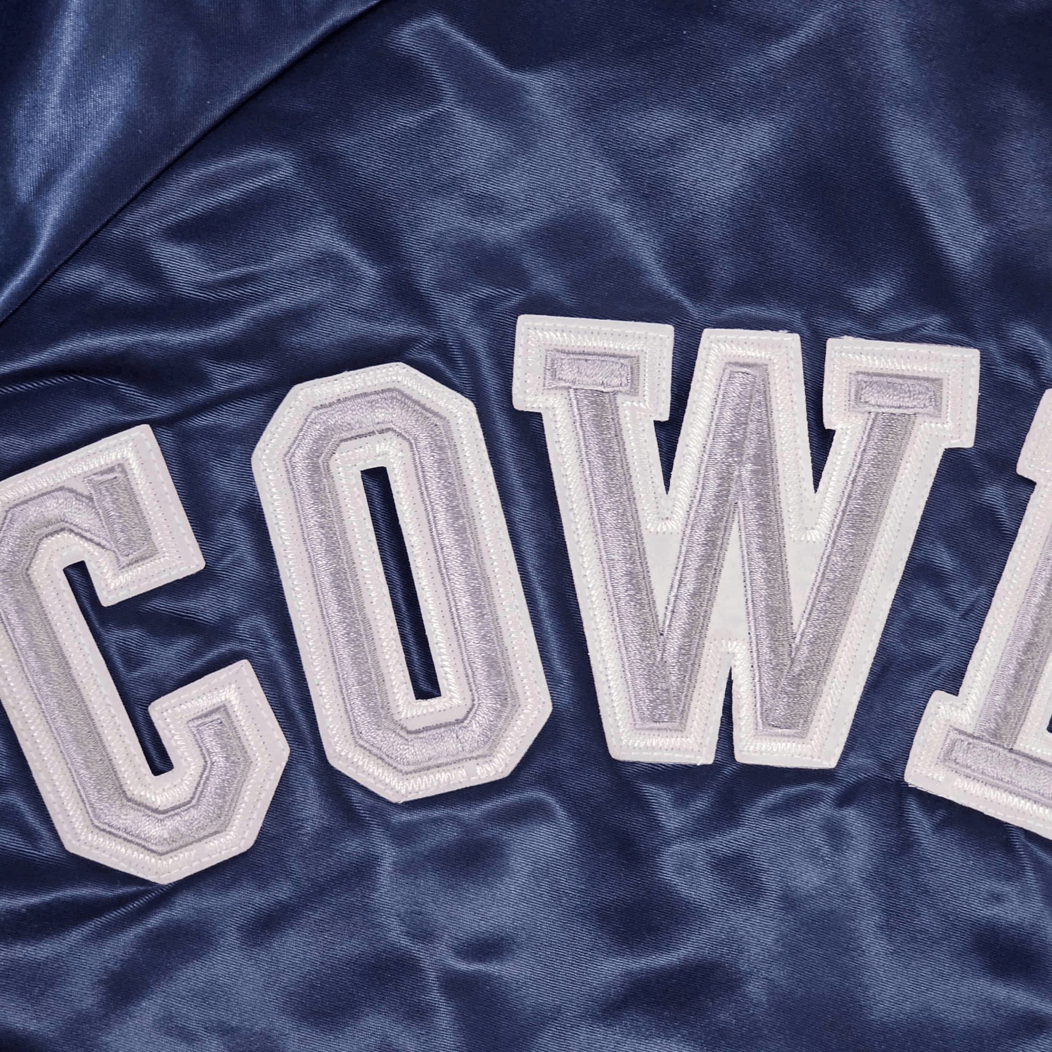 NFL Dallas Cowboys Vintage 80s Chalk Line Satin Bomber Jacket Size US XL / EU 56 / 4 - 6 Thumbnail