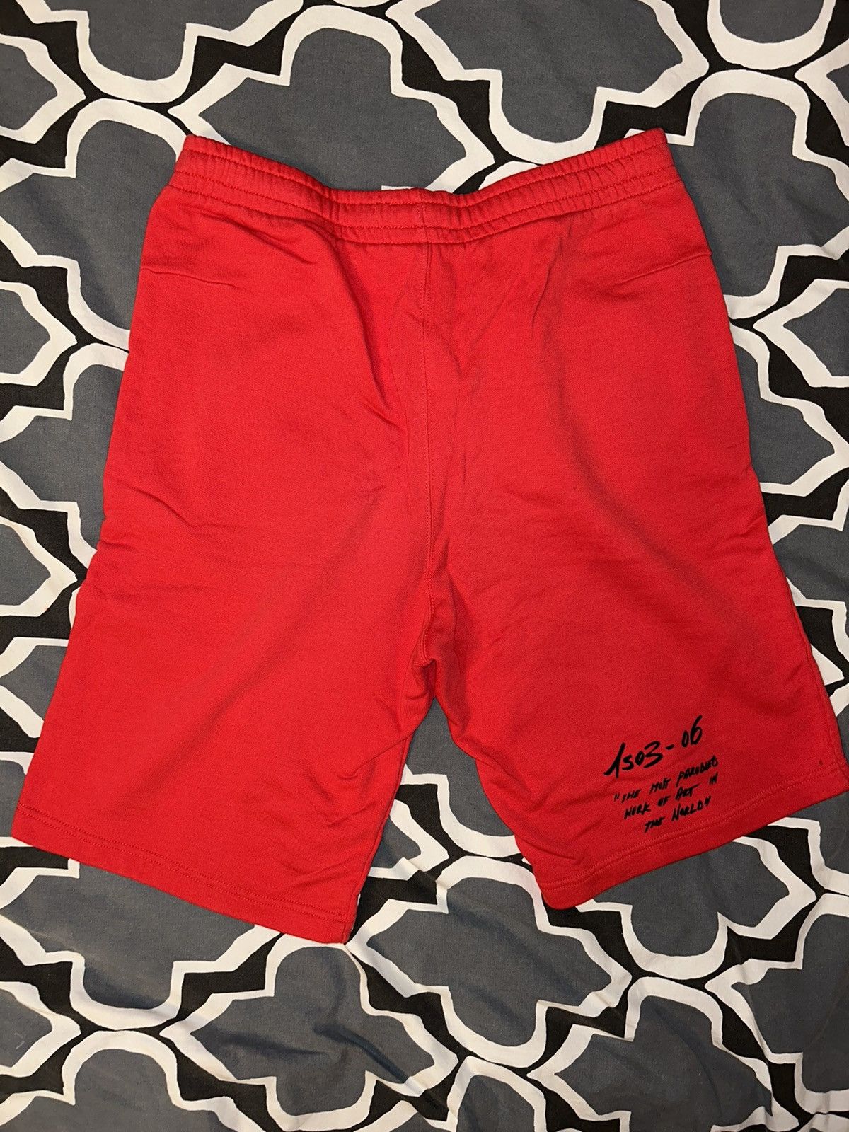 Off-White Off White Red Mona Lisa Shorts Size Large Size US 35 - 3 Thumbnail