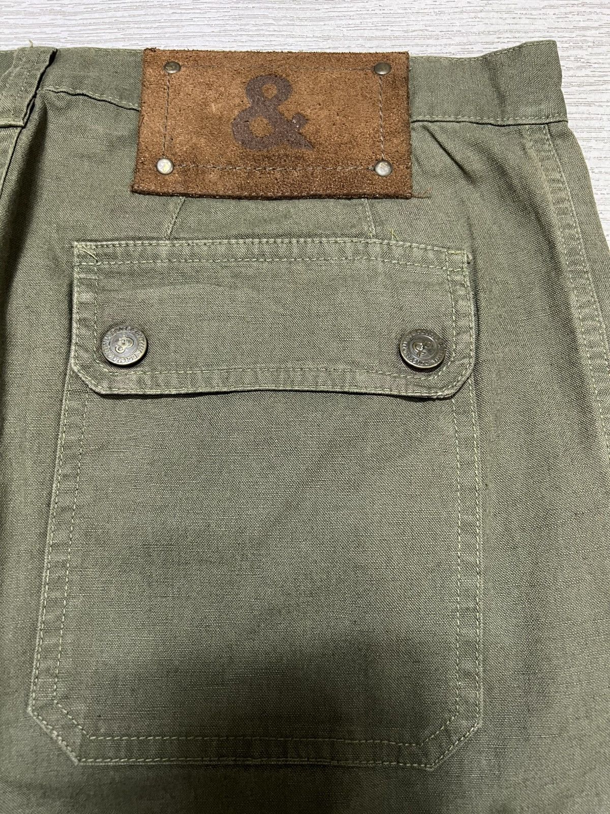 Dolce & Gabbana Dolce & Gabbana - Cotton Linen Olive Military Cargo Pants Size US 32 / EU 48 - 11 Thumbnail