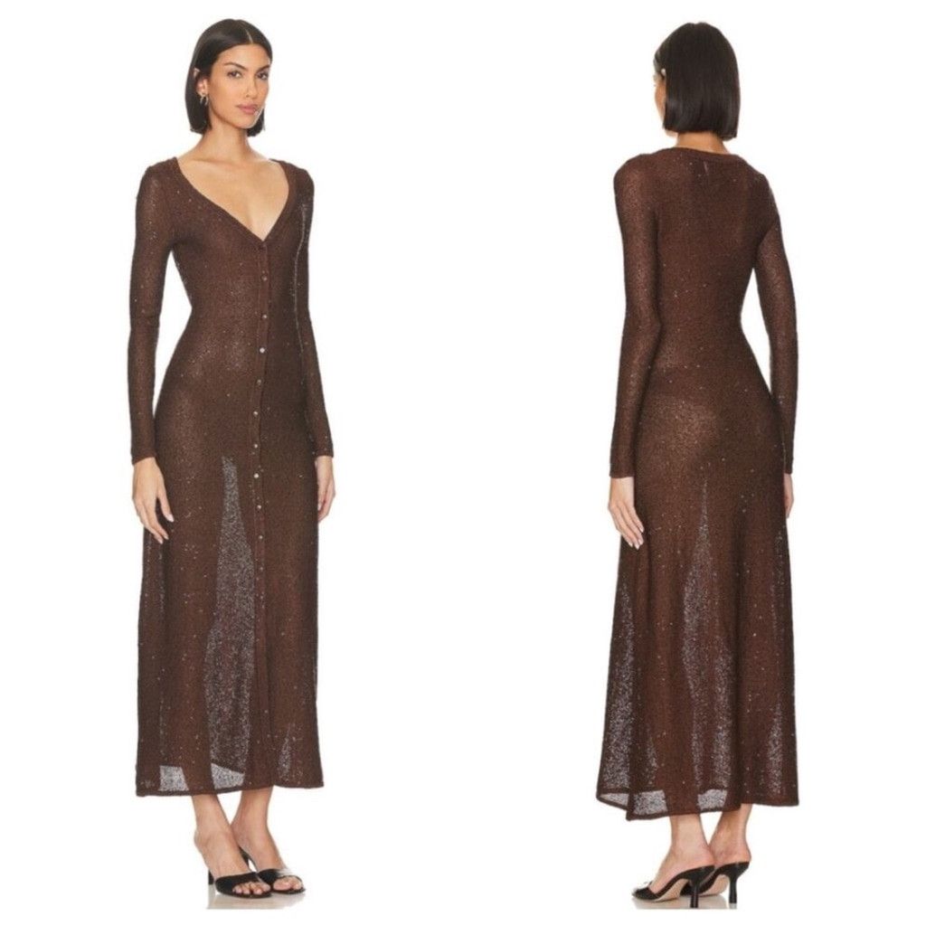 MISA Los Angeles MISA Los Angeles Rafael Cardigan Dress, Size: M Size M / US 6-8 / IT 42-44 - 2 Thumbnail