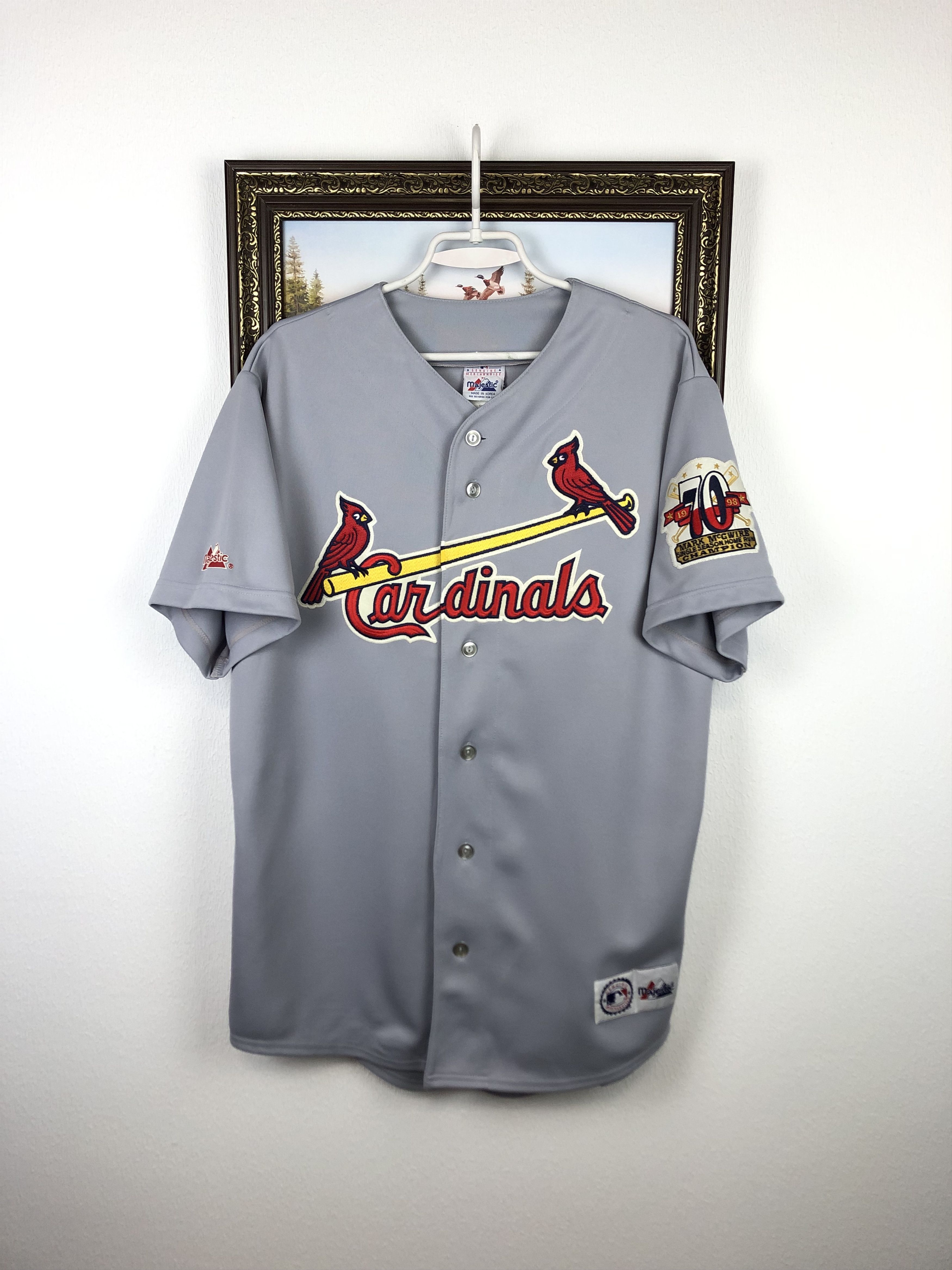 Baseball Vintage Mcgwire Cardinals Majestic Jersey Vintage 90's St
