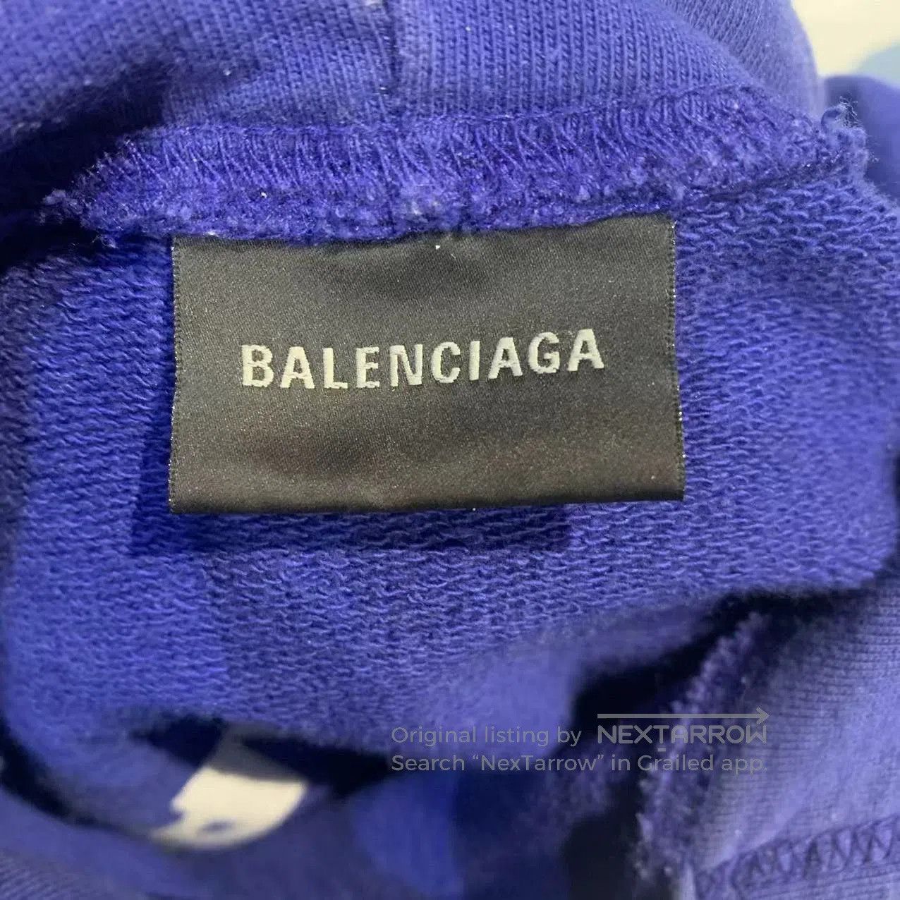 Balenciaga Logo Print Hoodie.