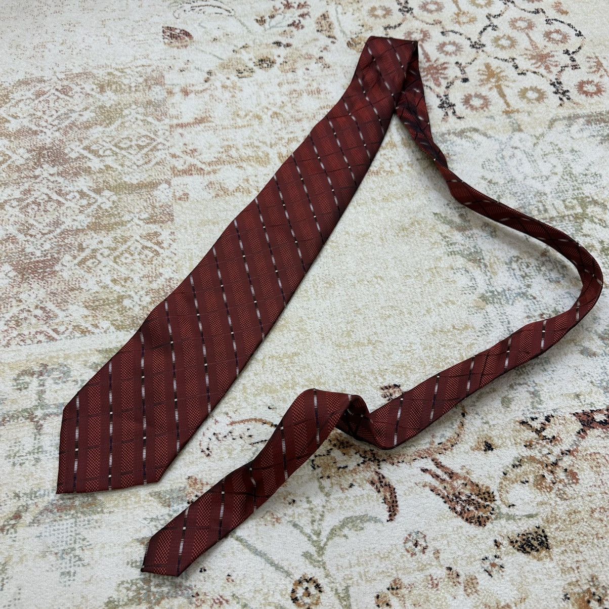 Designer Vintage Milimetric Tie Cravatte Italy style Old Money Y2K Size ONE SIZE - 1 Thumbnail