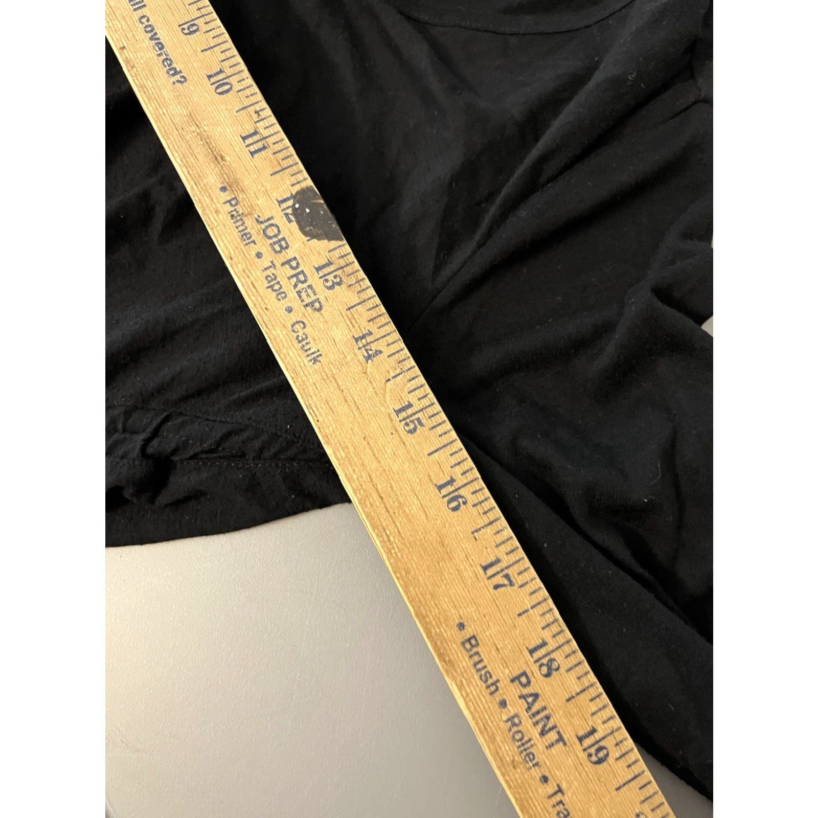 Vintage GapFit T-Shirt Women M Black Long Sleeve Solid Logo V Neck Casual Slim All Seasons Size M / US 6-8 / IT 42-44 - 5 Thumbnail