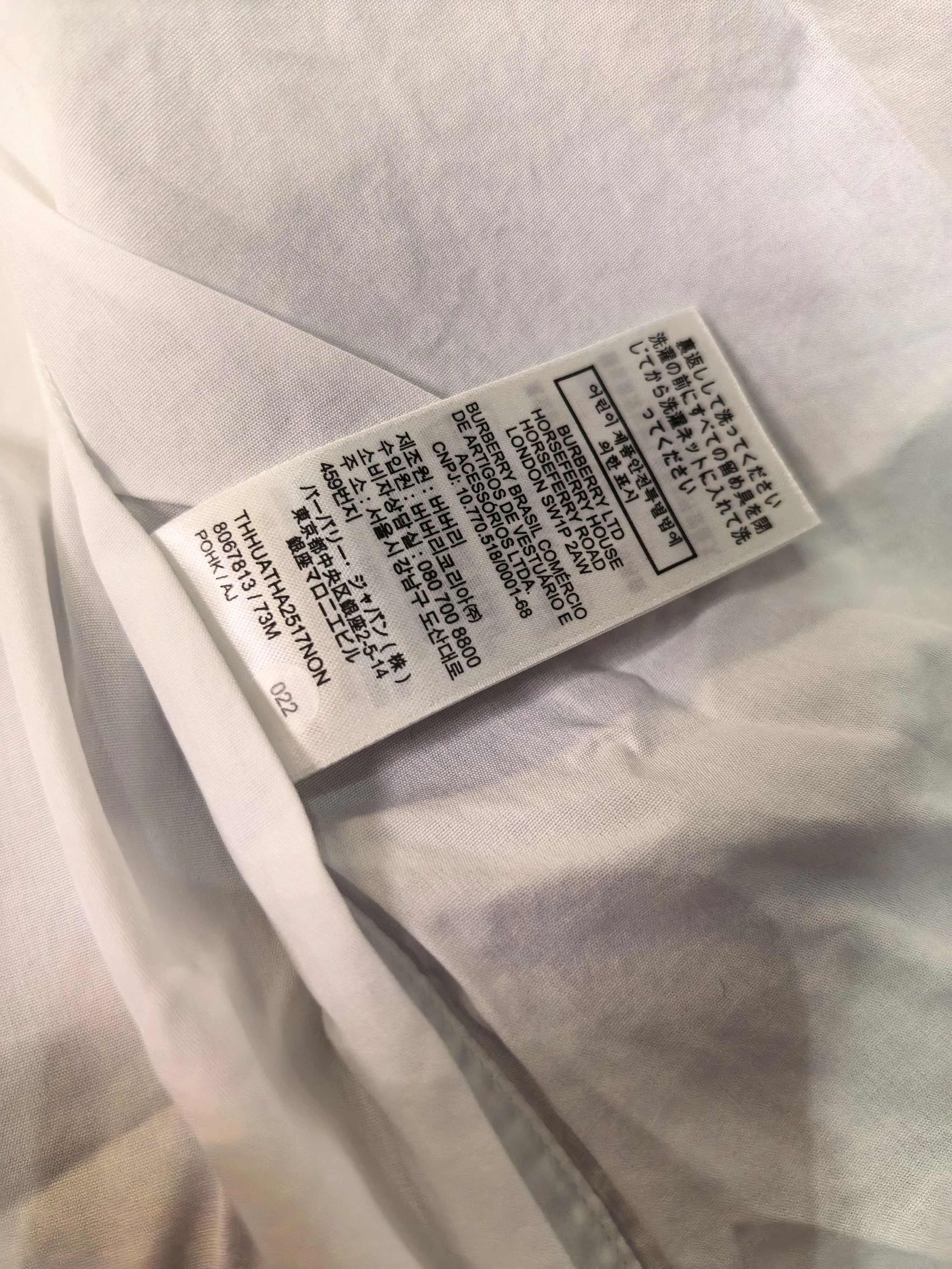Burberry Burberry White Check Shirt UK10 Like New Size M / US 6-8 / IT 42-44 - 5 Thumbnail