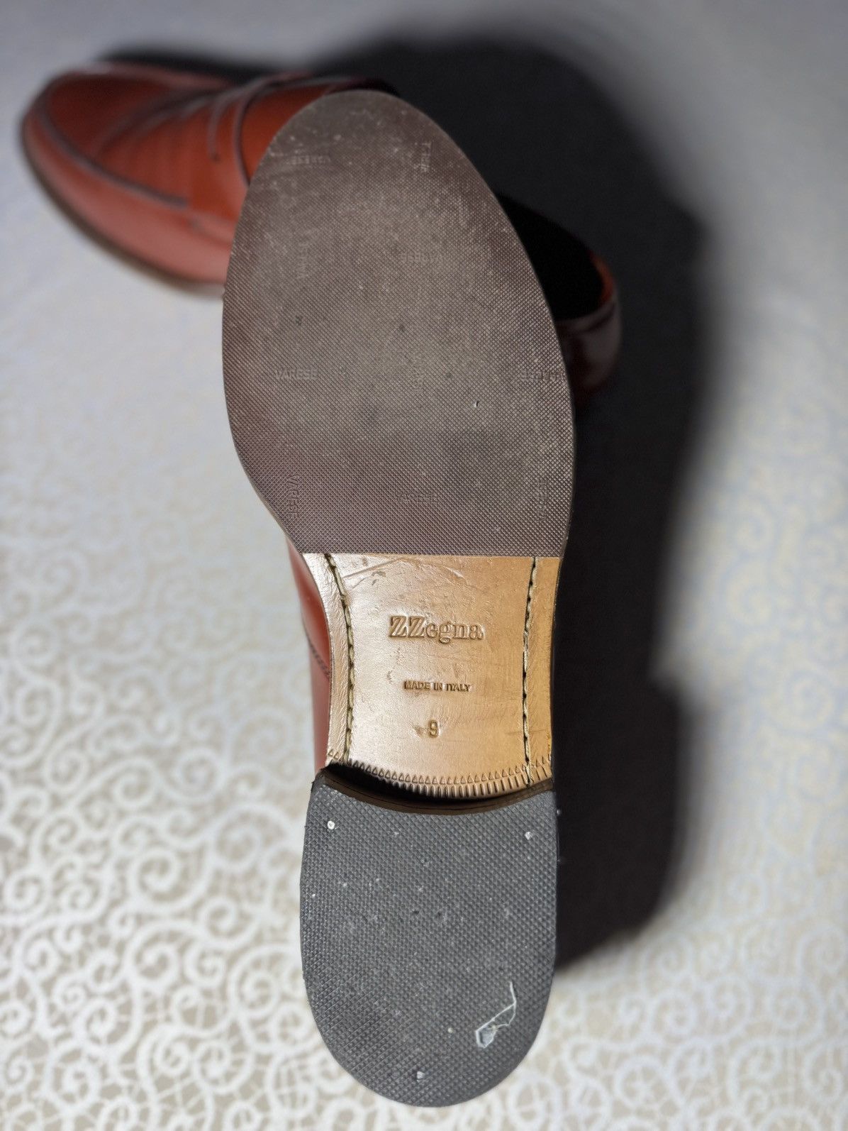 Z Zegna Ermenegildo Zegna Brown Leather Penny Loafers Size US 10 / EU 43 - 10 Thumbnail