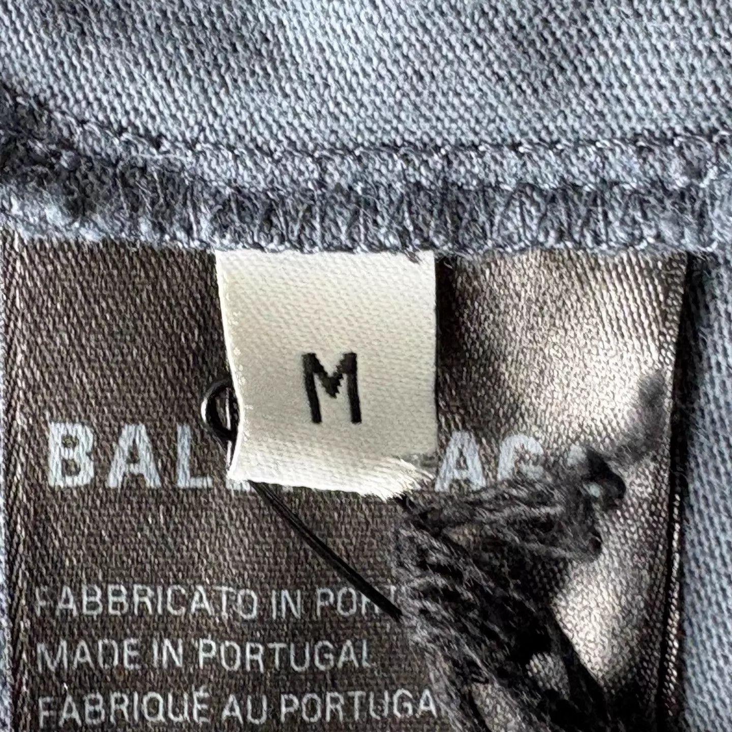 Balenciaga Balenciaga BLCG Splatter Logo Casual SS Tee Blue M Size M / US 6-8 / IT 42-44 - 5 Thumbnail